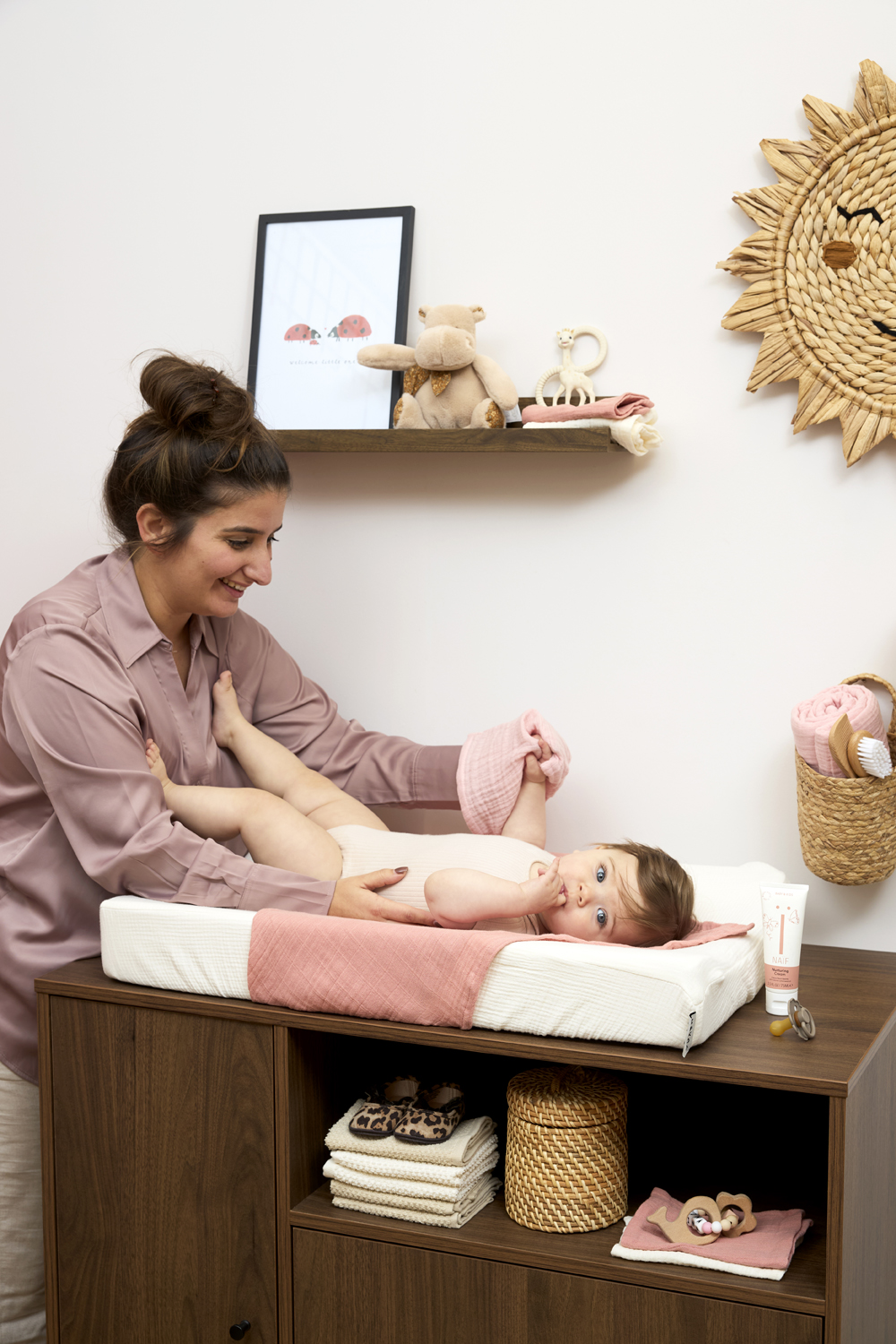 MUSLIINIST PESUKINDAD 3-PAKK 20X17CM - ROOSA