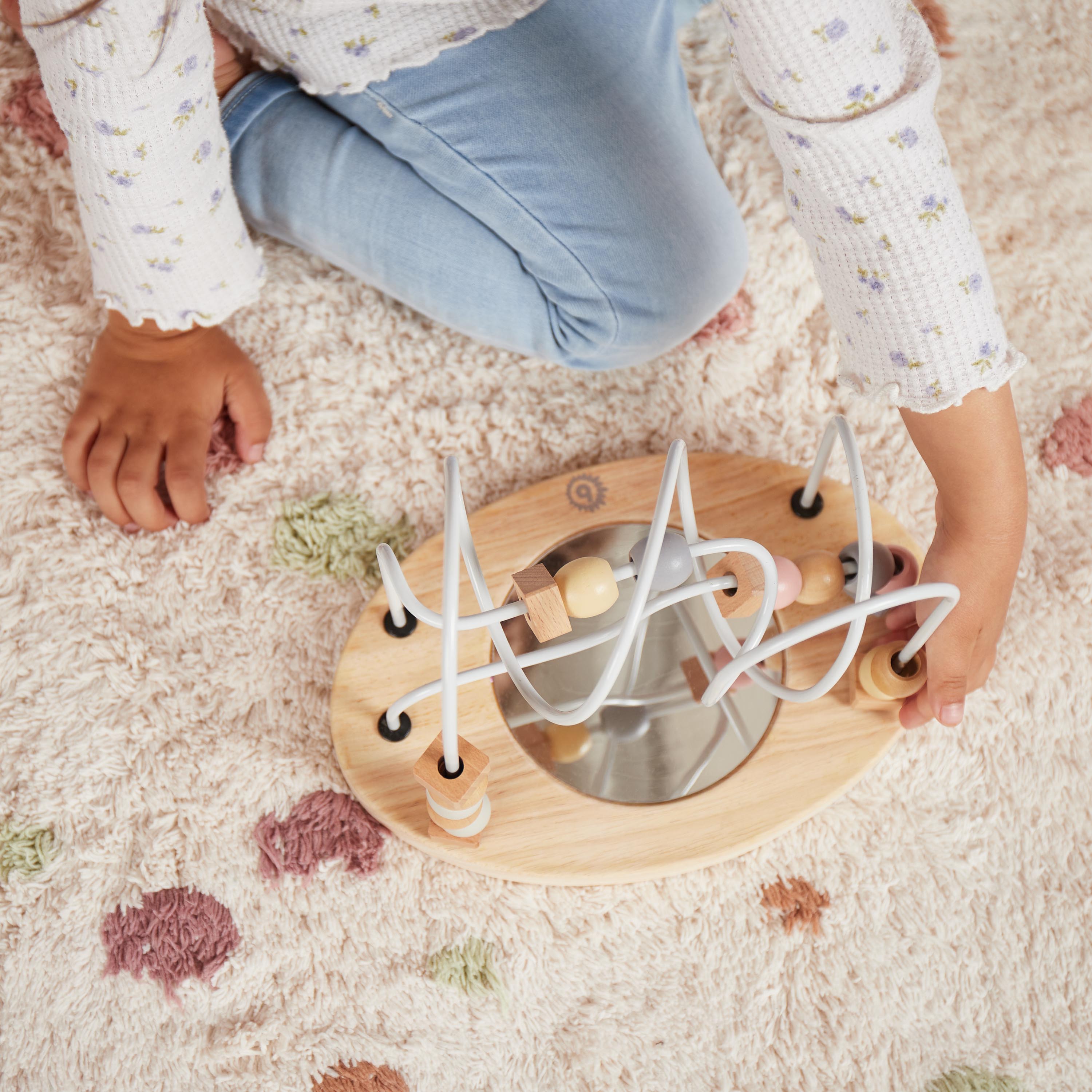 Bieco motoorikakeskus peegliga – Roosa