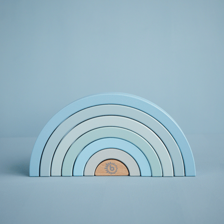 Bieco wooden rainbow – Blue