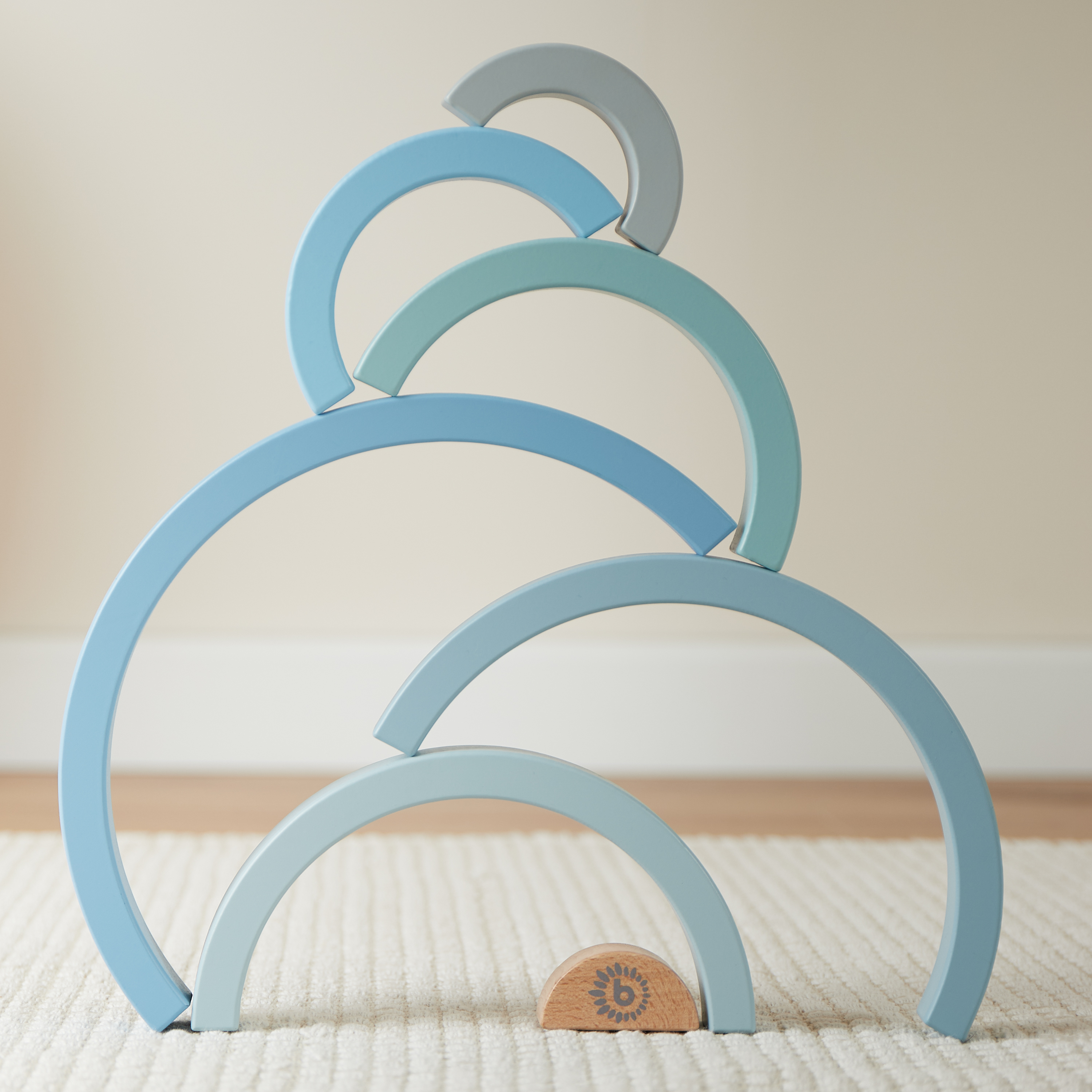 Bieco wooden rainbow – Blue