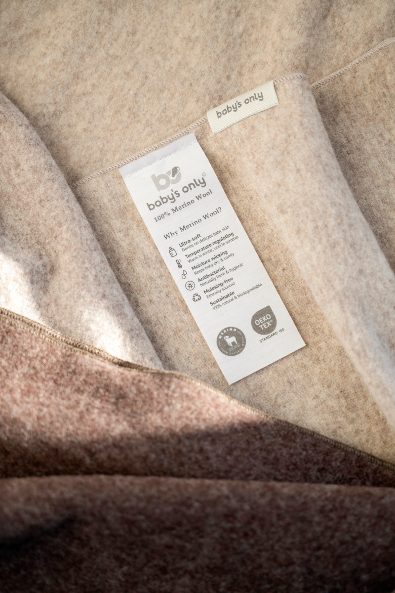 Meriinovillane (harjatud) tekk Meadow Taupe