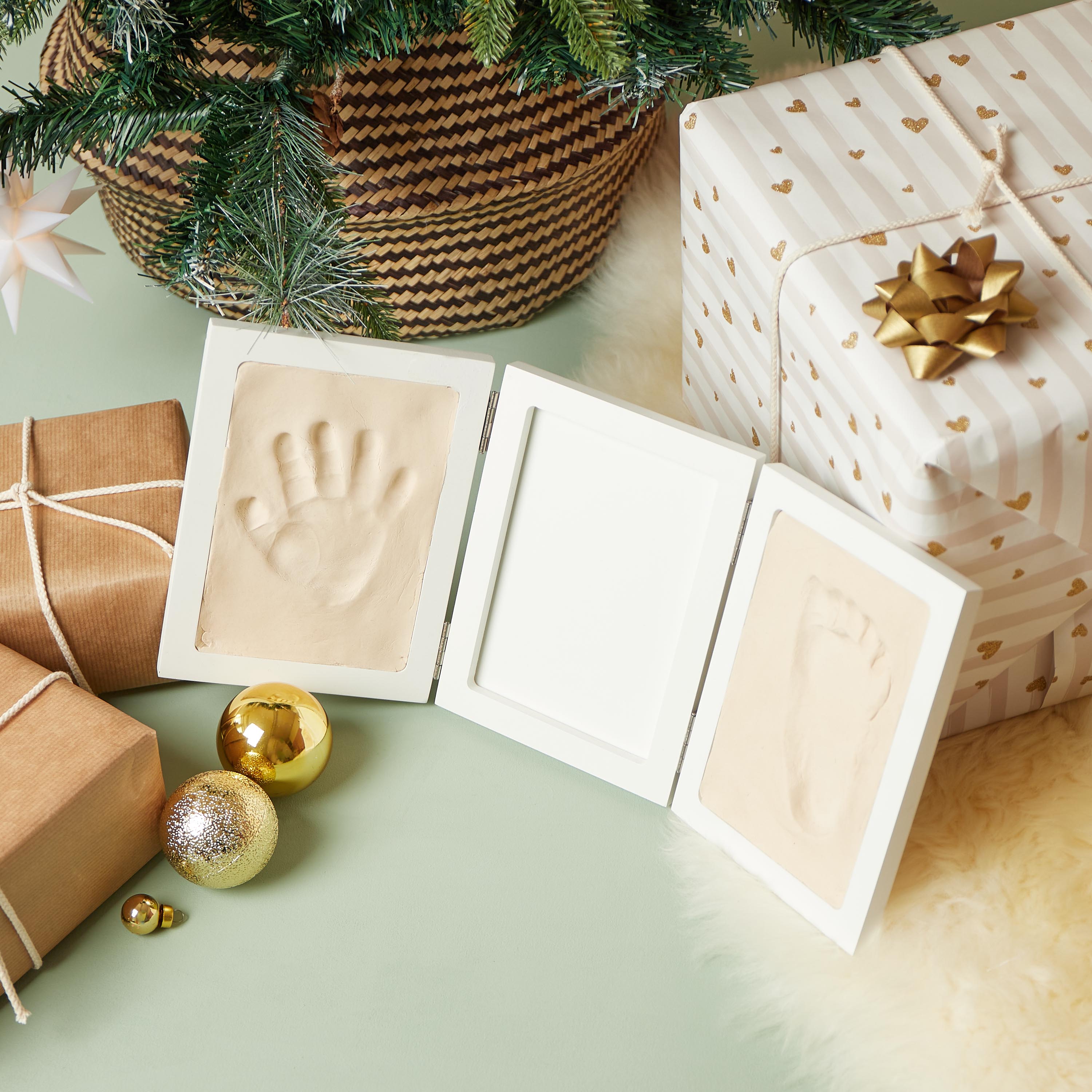 Bieco käe- ja jalajälje komplekt pildiraamiga