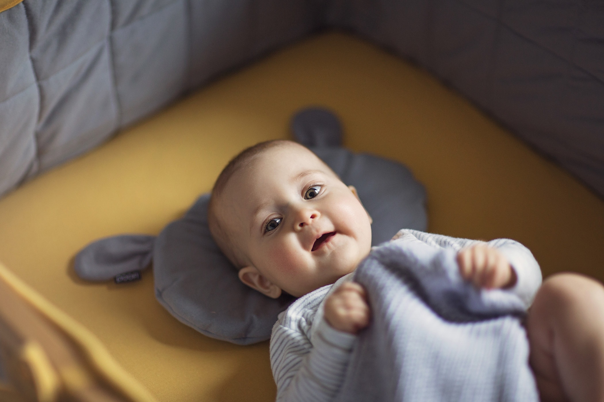 Kummiga voodilina, mustard