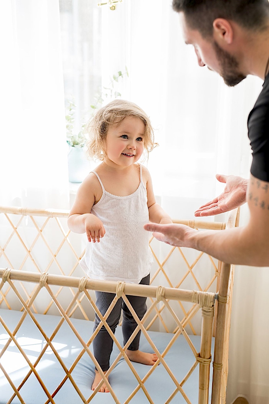 Kummiga voodilina, dusty blue