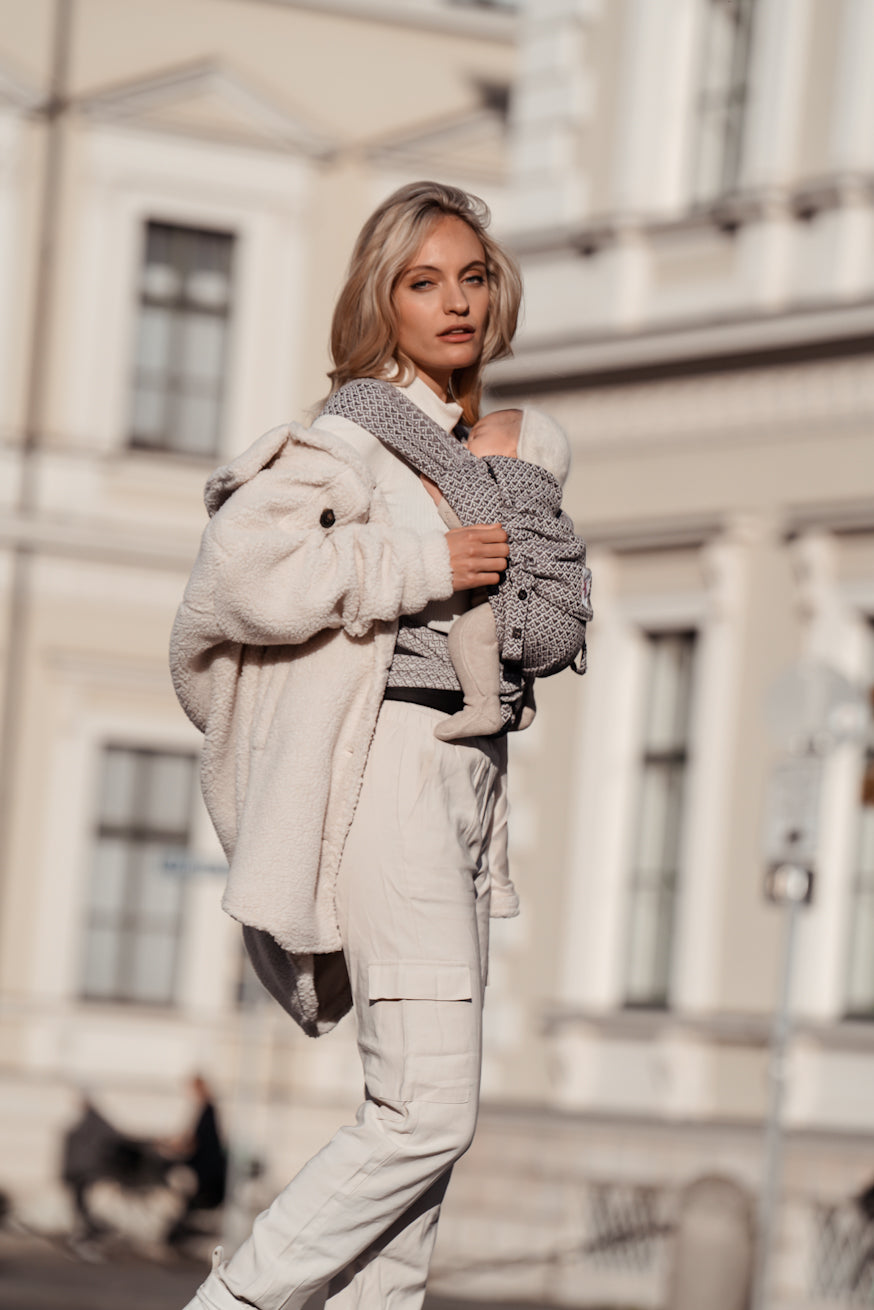 Kokadi baby carrier WrapStar Heart2Heart stone