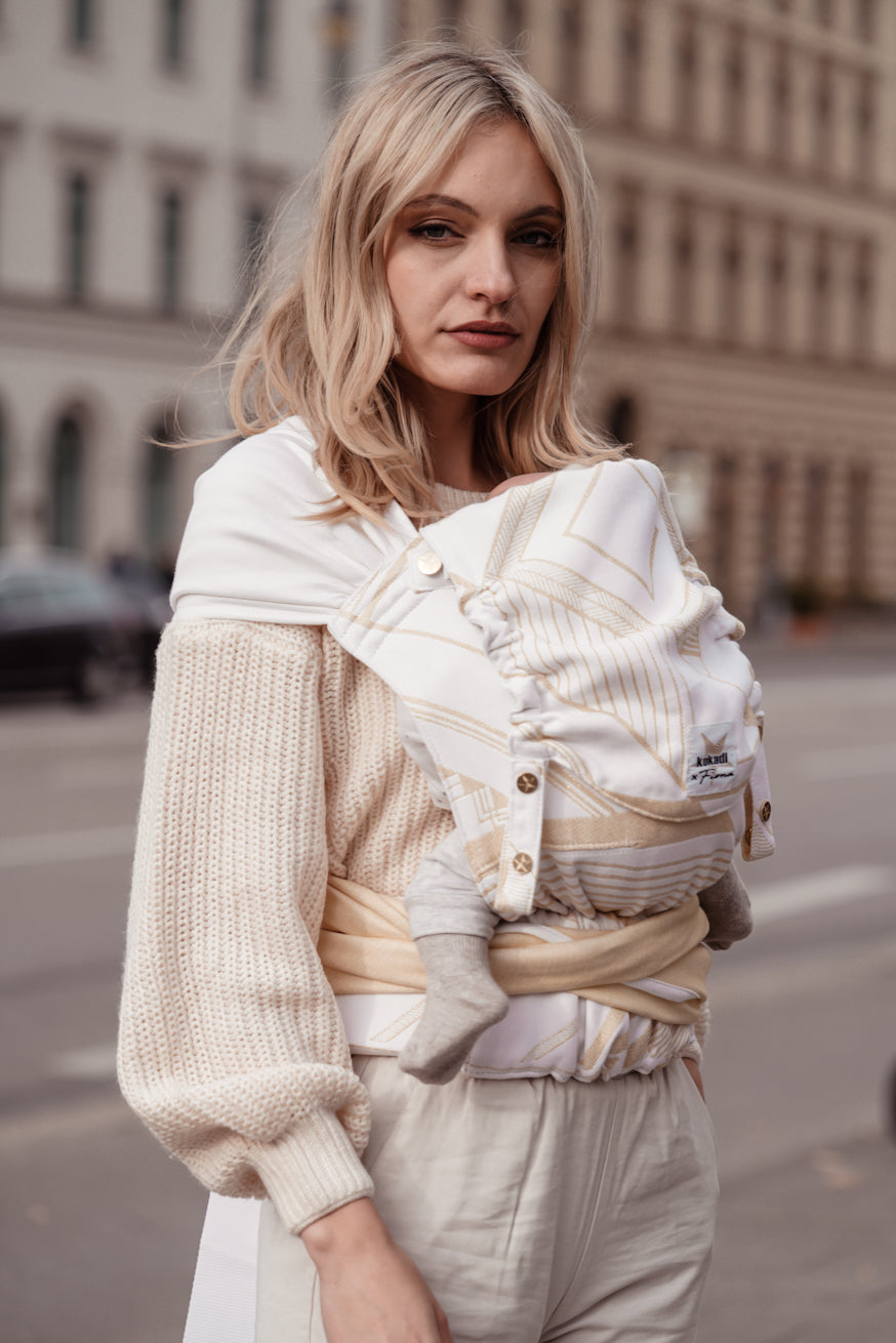 Kokadi baby carrier WrapSta Gold treasure by Fiona Erdmann