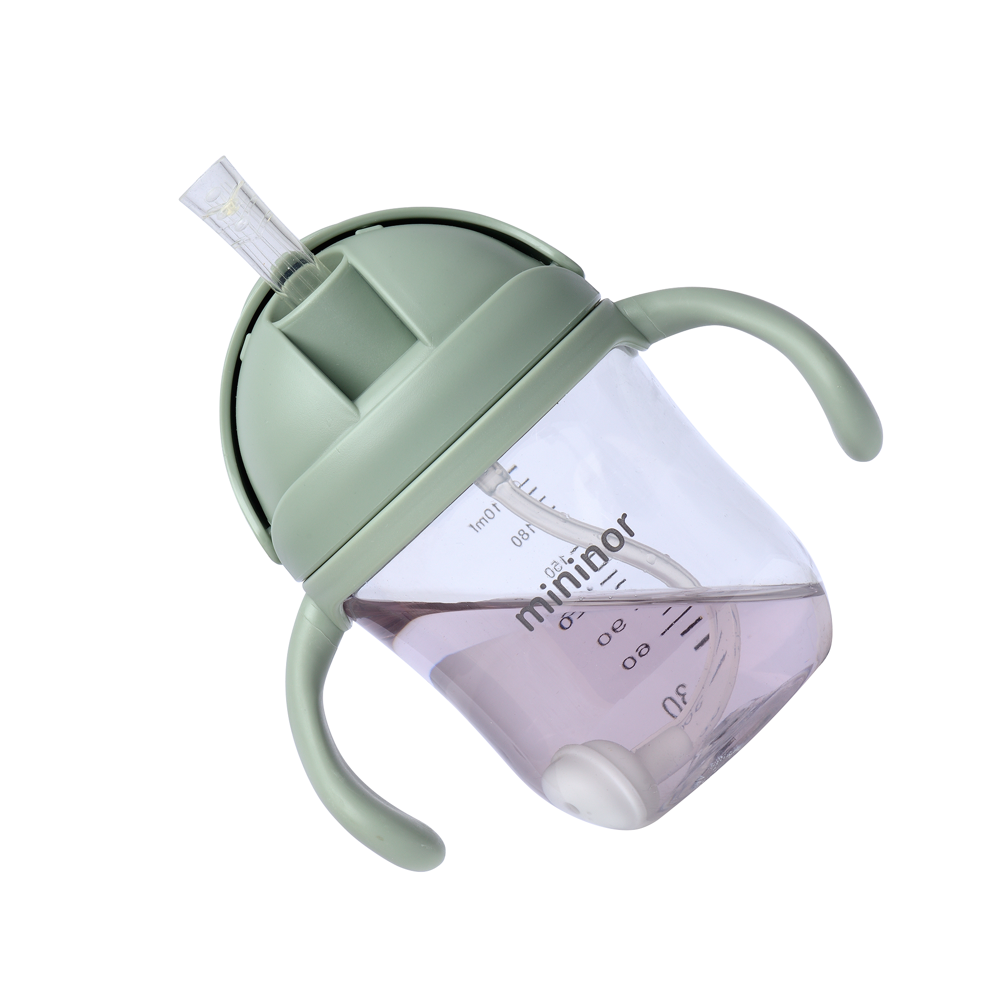 Mininor kõrrega joogipudel 220ml (värvivalik)