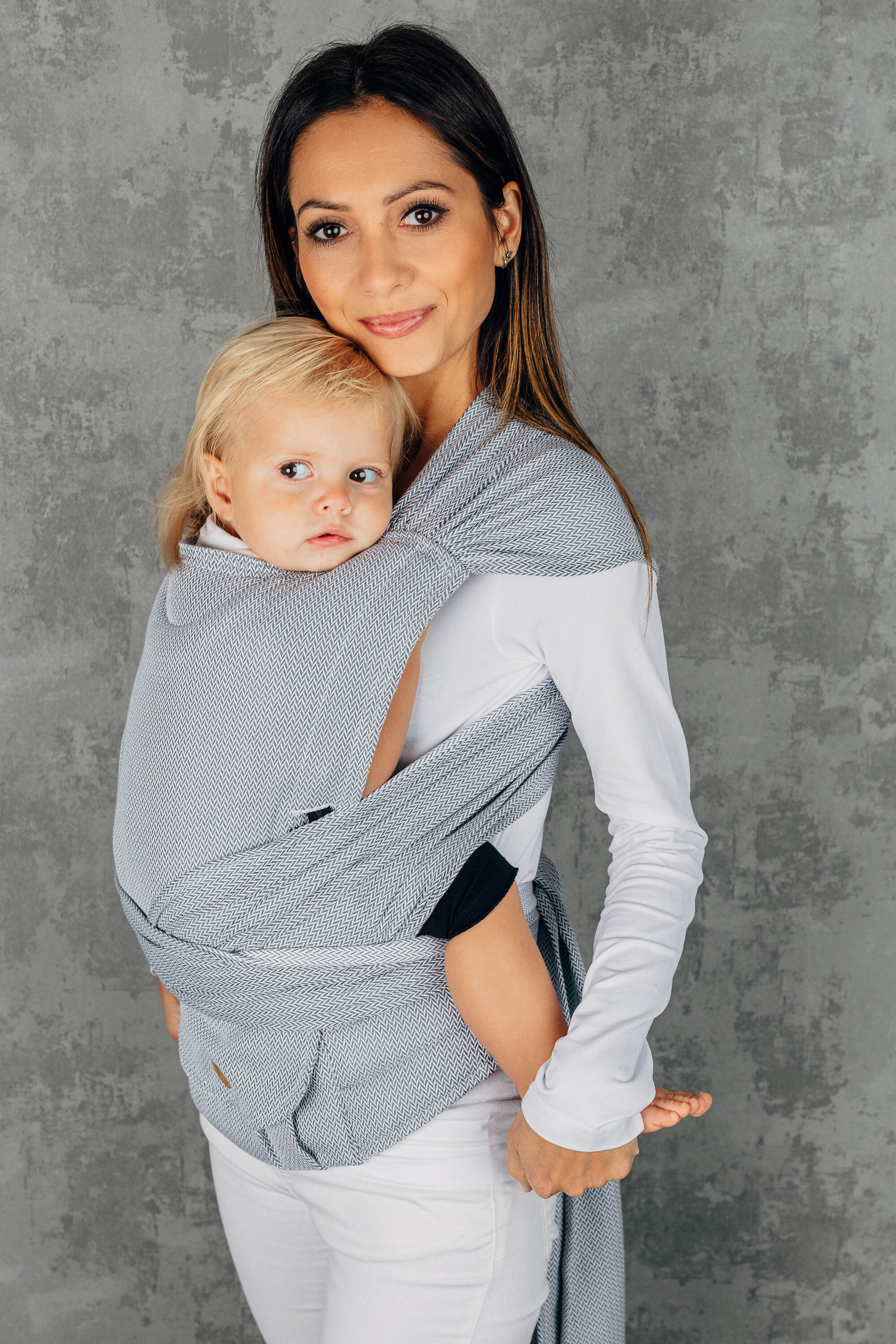 LennyHybrid kandekott, Little Herringbone Grey