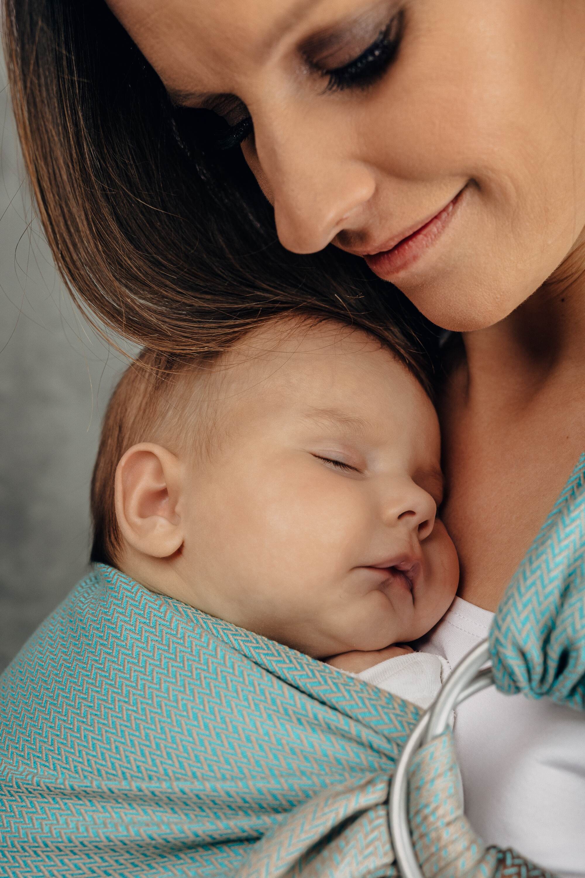 LennyLamb rõngaslina, Little Herringbone Baby Mint