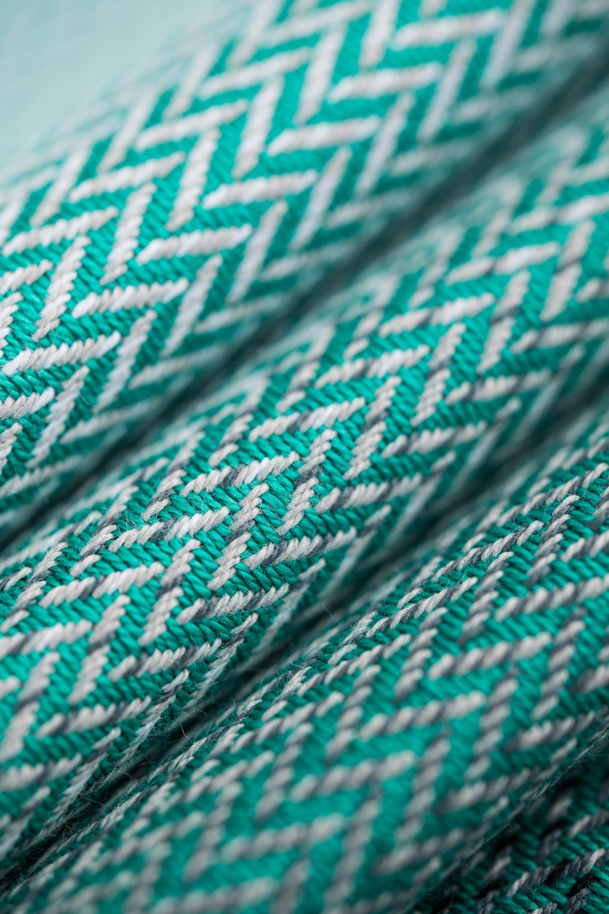 LennyHybrid kandekott, Little Herringbone Ombre Green