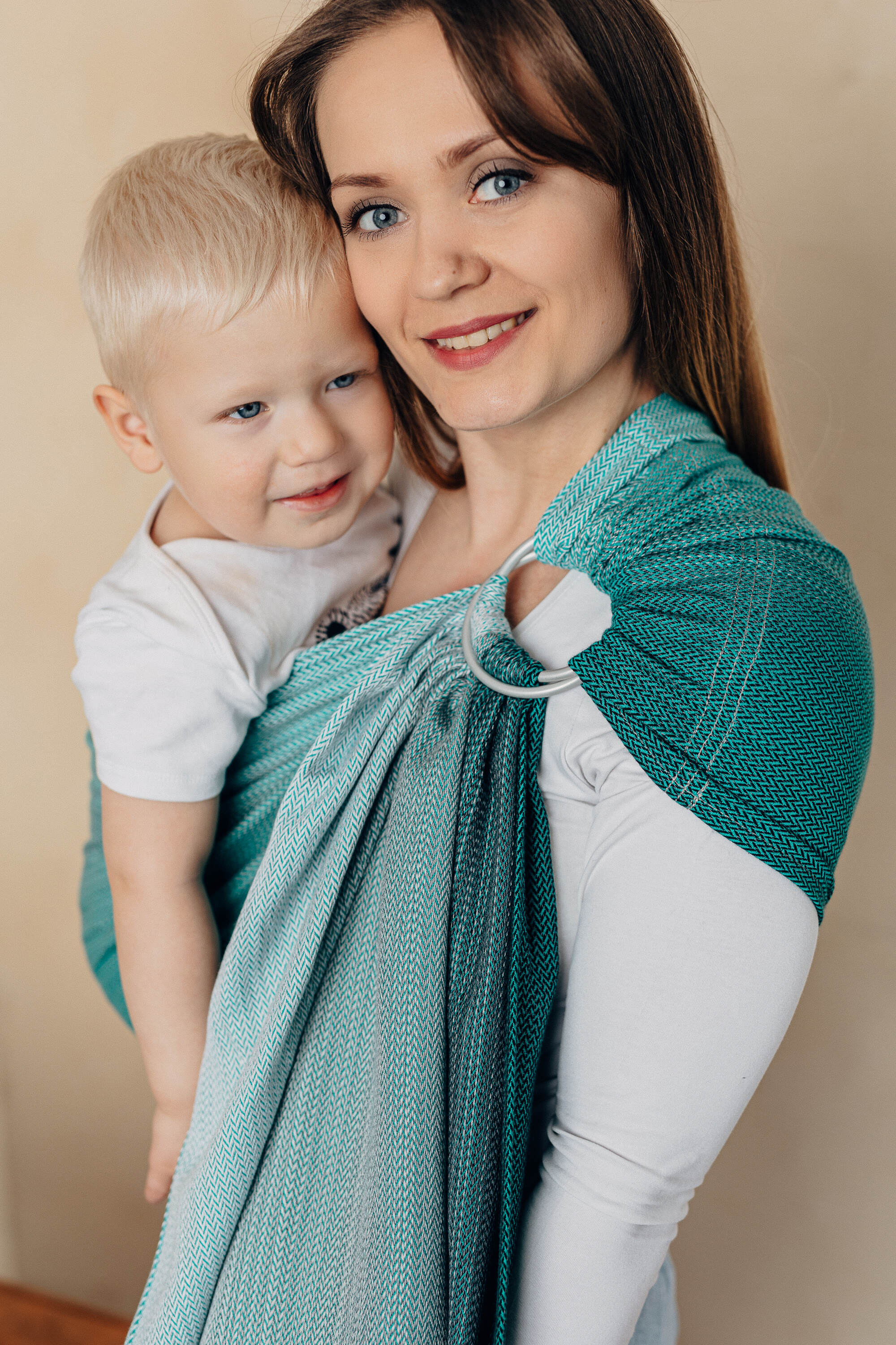 LennyLamb rõngaslina, Little Herringbone Ombre Green