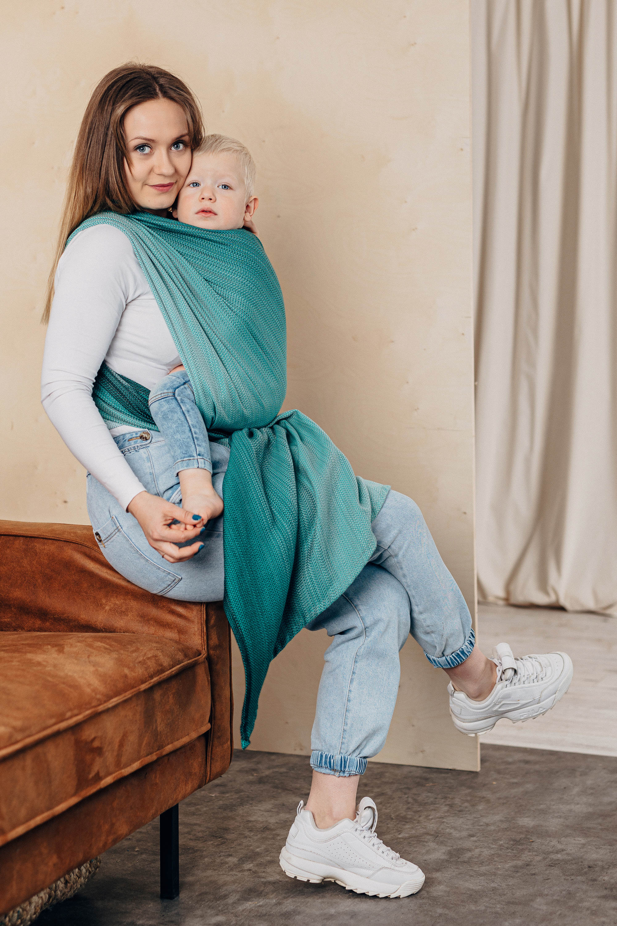 LennyLamb kandelina, Little Herringbone Ombre Green