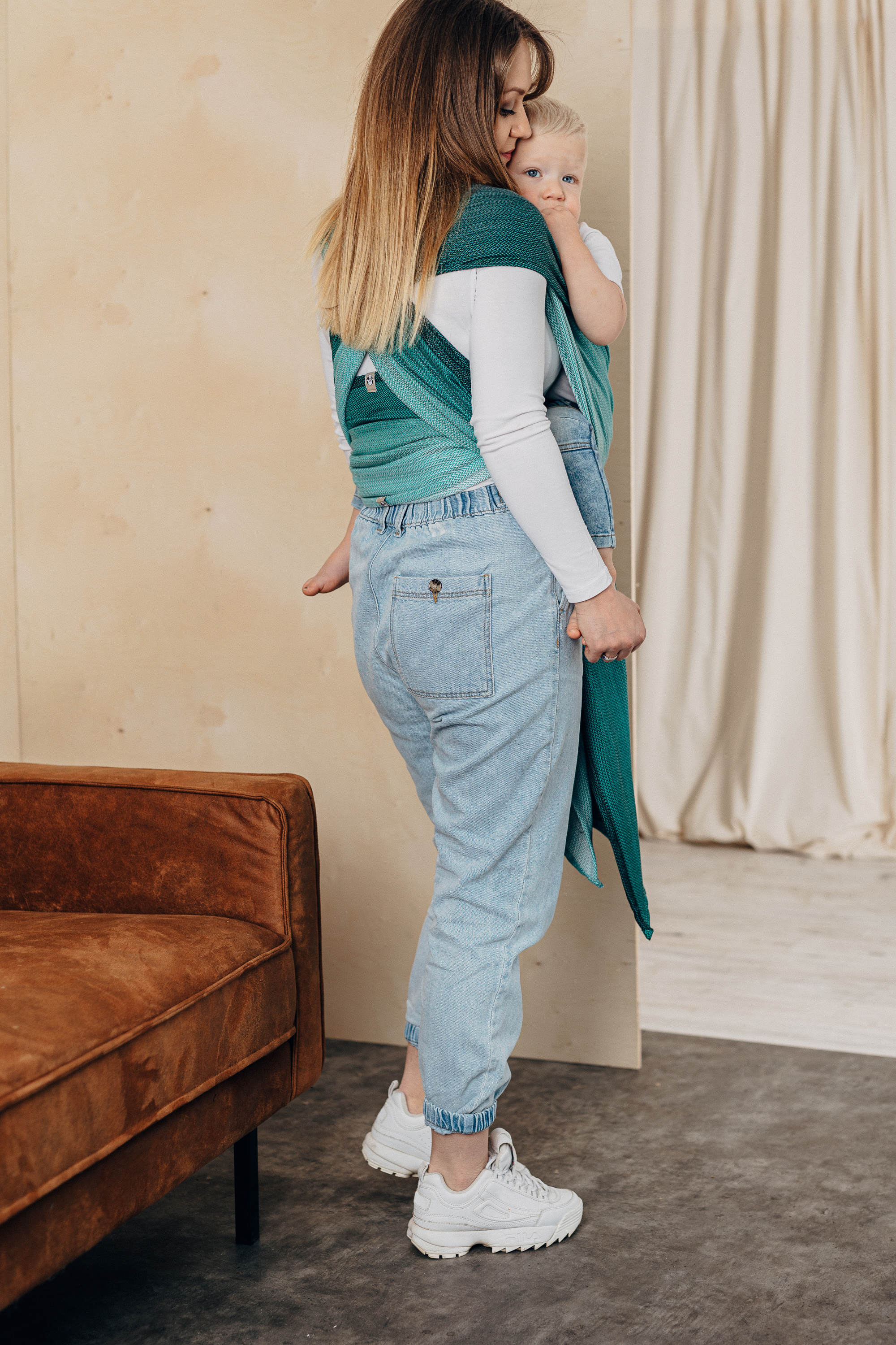 LennyLamb kandelina, Little Herringbone Ombre Green