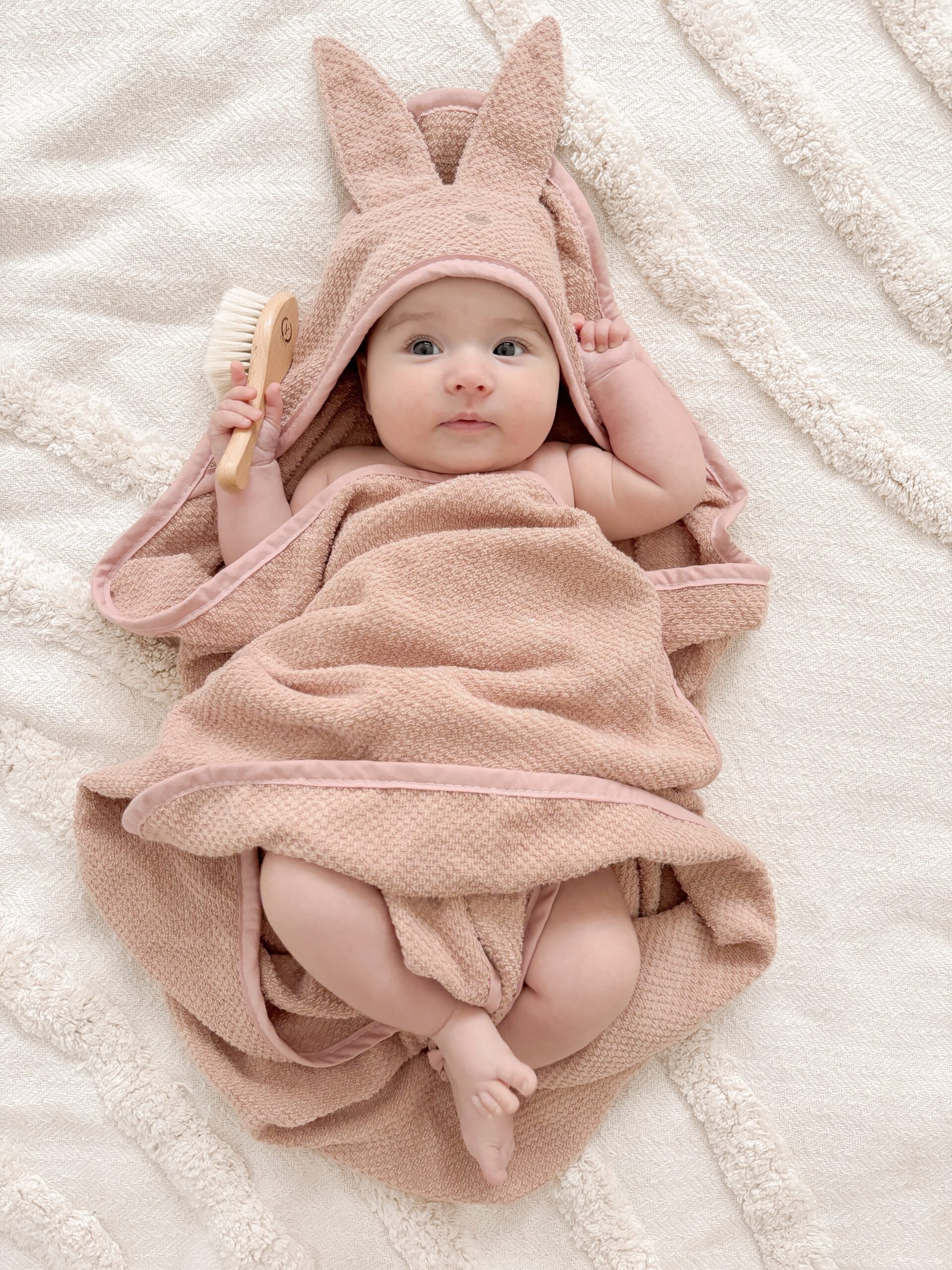 Bambusrätik kõrvadega, roosa