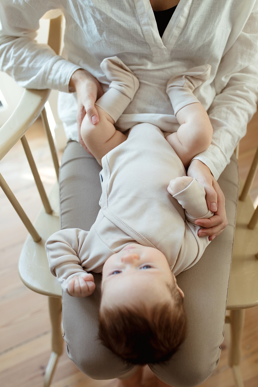Poofi Long-sleeve body, Latte