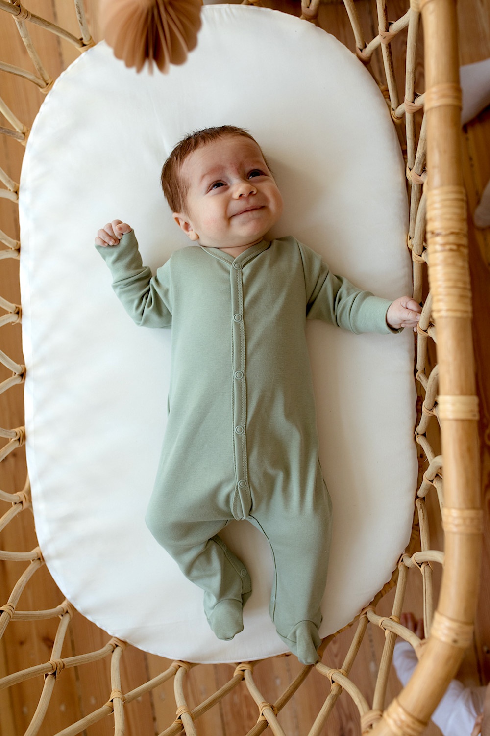 Poofi sleepsuit, Sage Green
