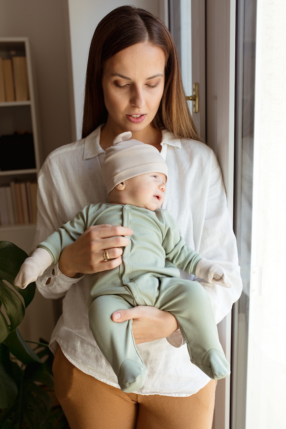 Poofi sleepsuit, Sage Green