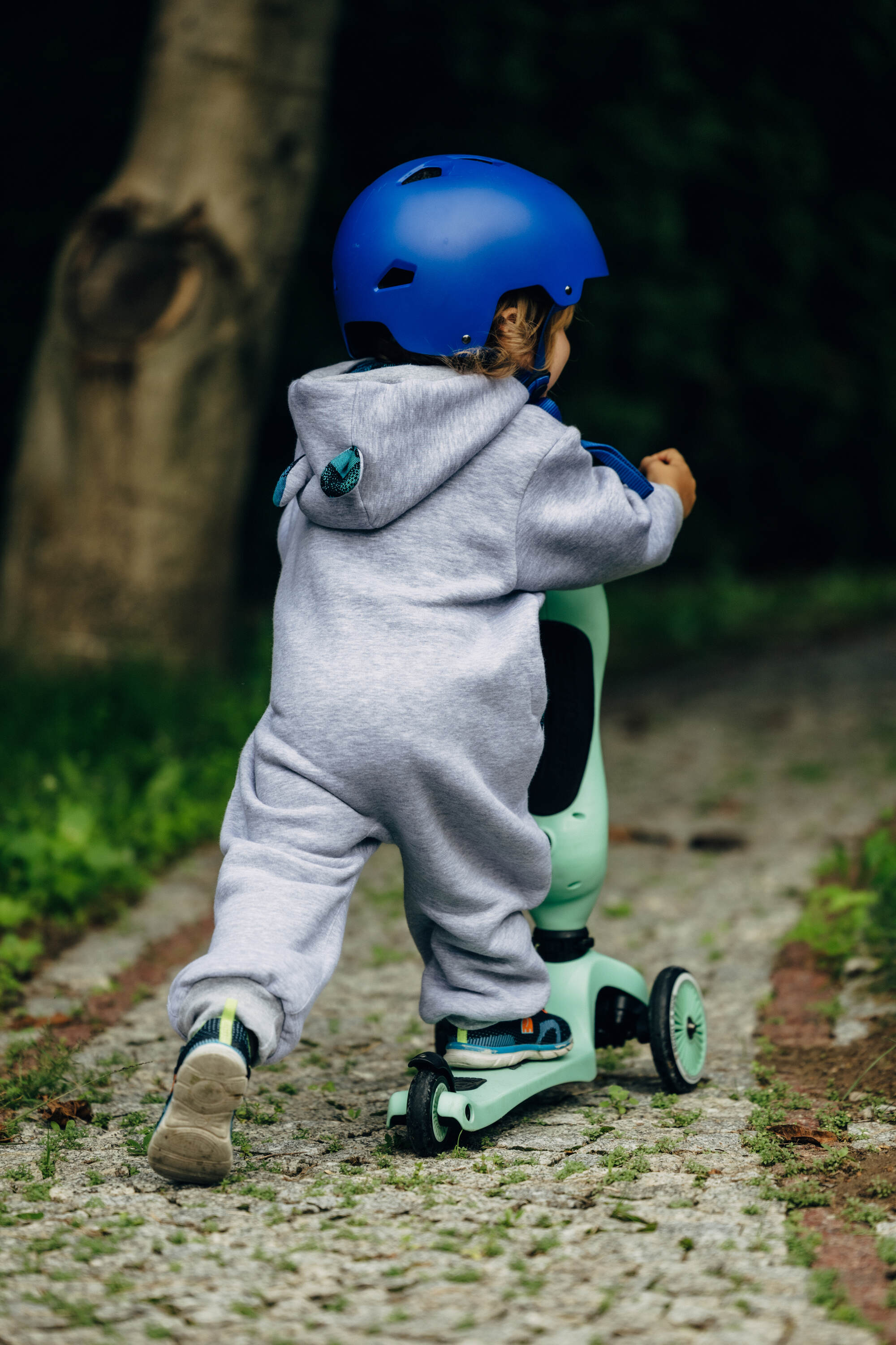 LennyLamb jumpsuit, Gray melange & Jurassic Park