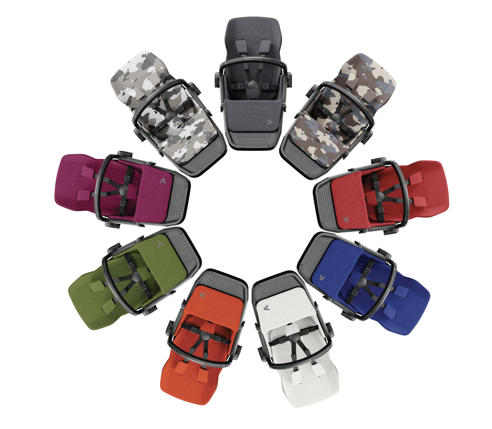 Veer Switchback istumisosa kangad