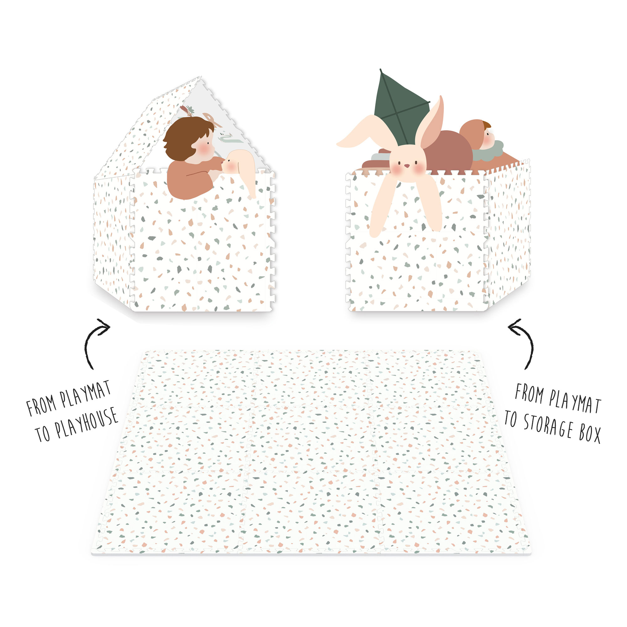 Play&Go Puzzlemat, Alphabet/Terrazzo 