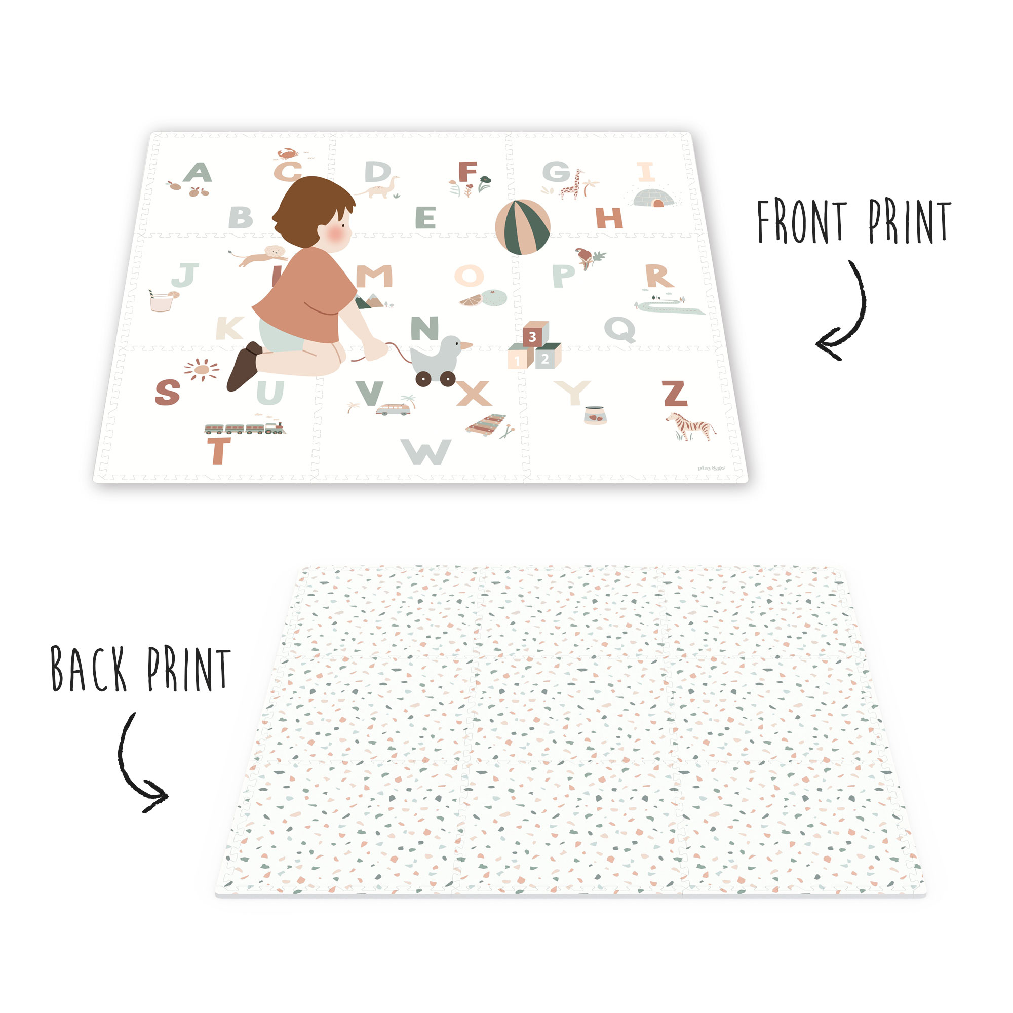 Play&Go Puzzlemat, Alphabet/Terrazzo 