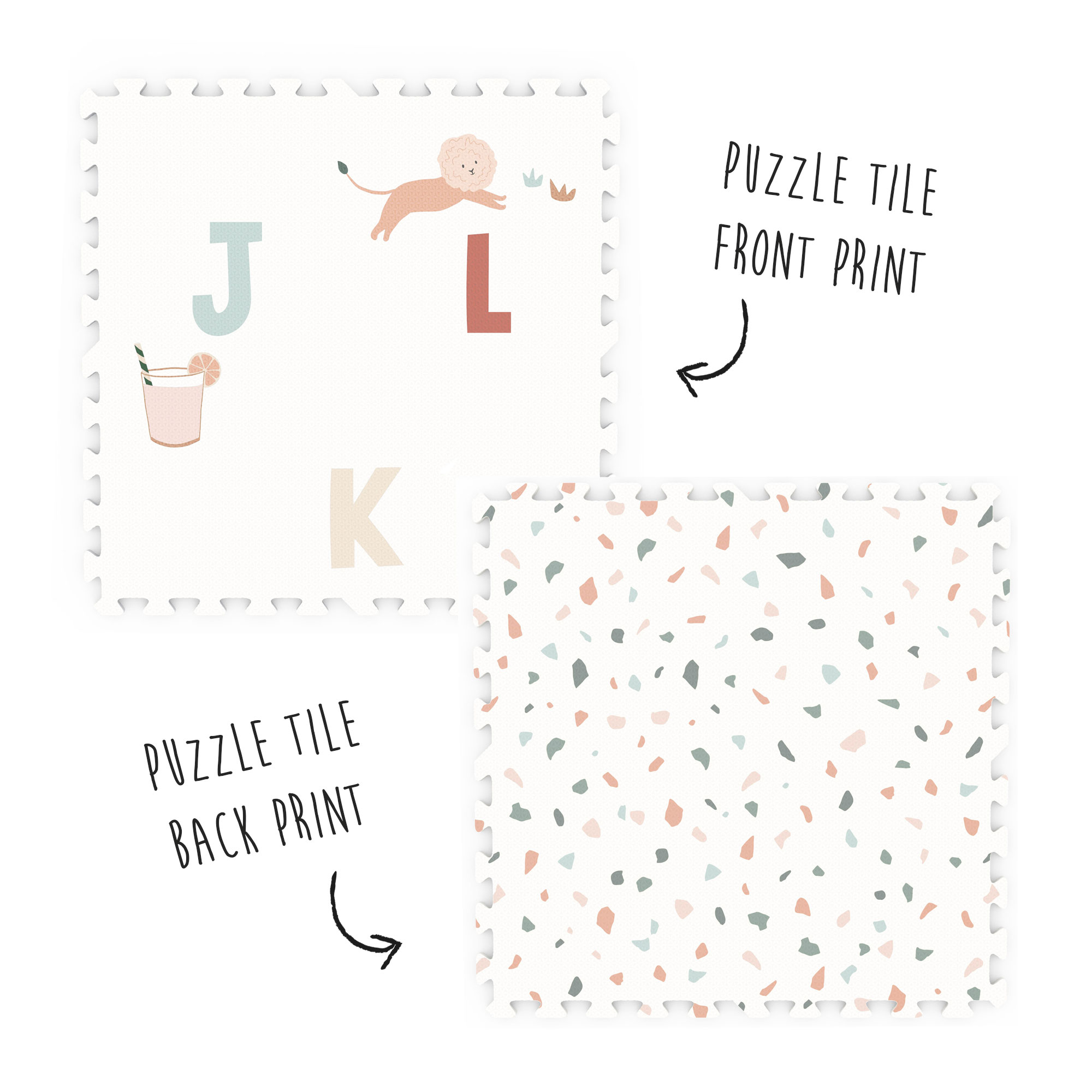 Play&Go Puzzlemat, Alphabet/Terrazzo 