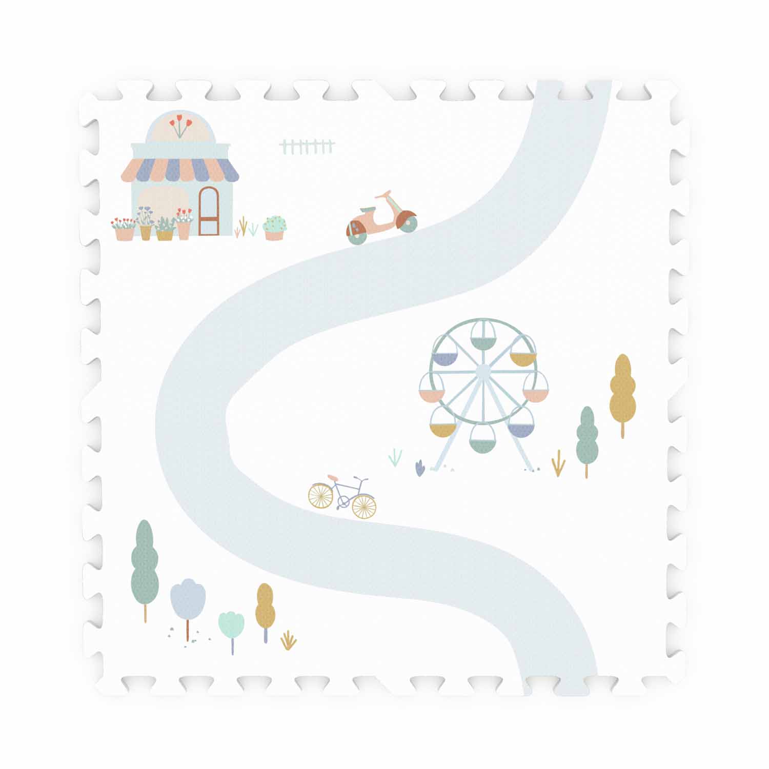 Play&Go Puzzlemat, Village/Terrazzo