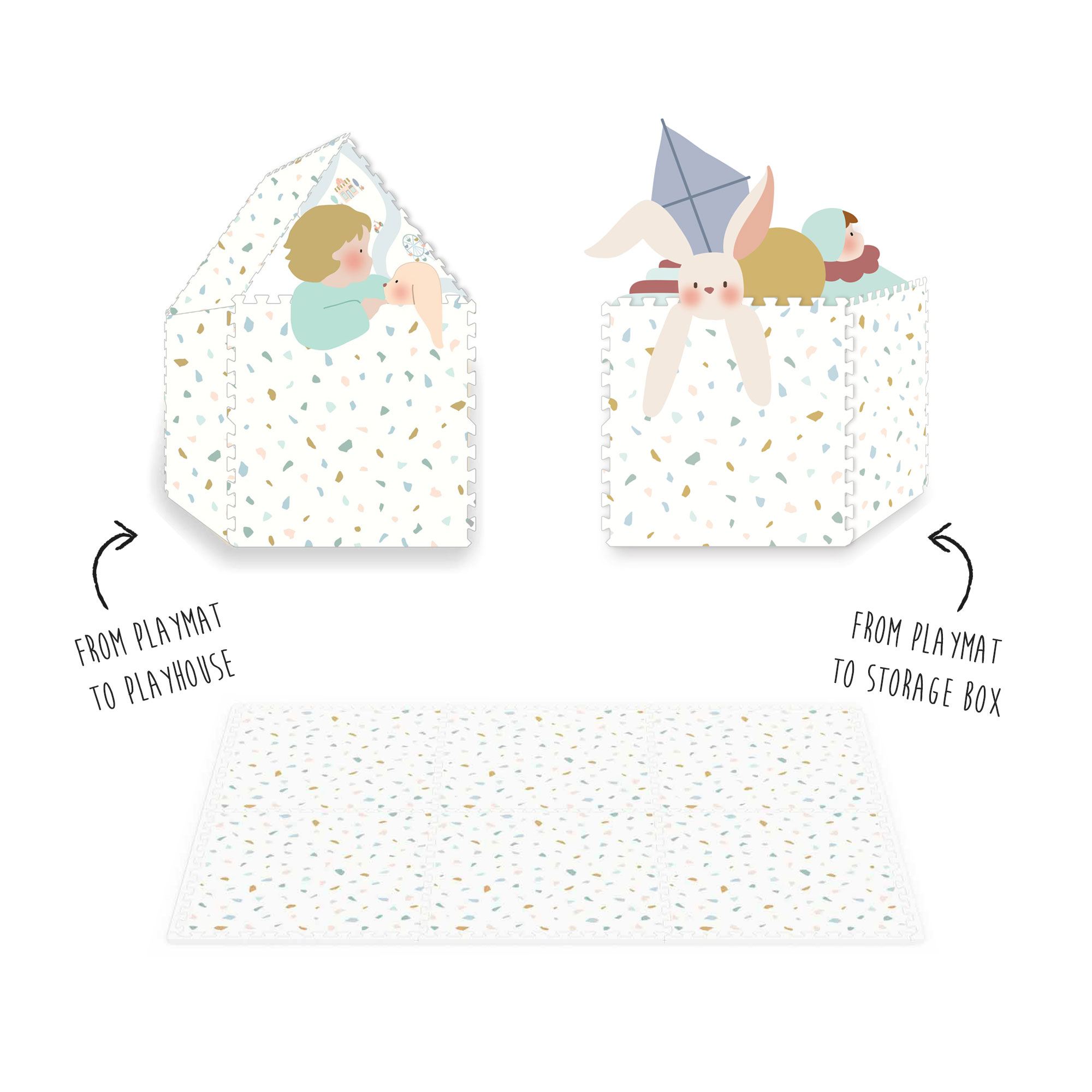 Play&Go Puzzlemat, Village/Terrazzo