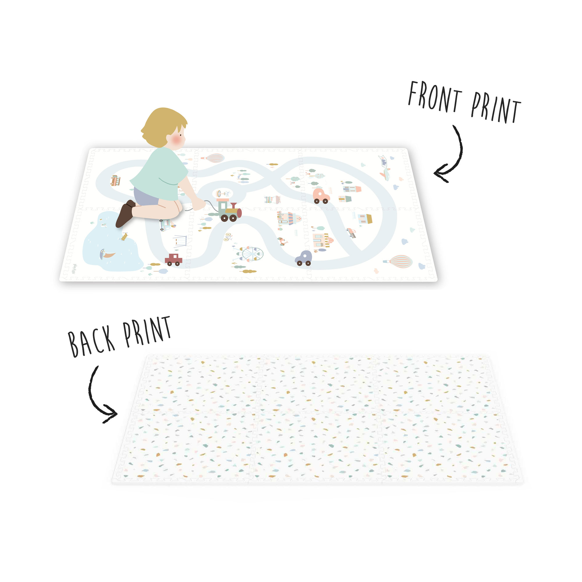 Play&Go Puzzlemat, Village/Terrazzo