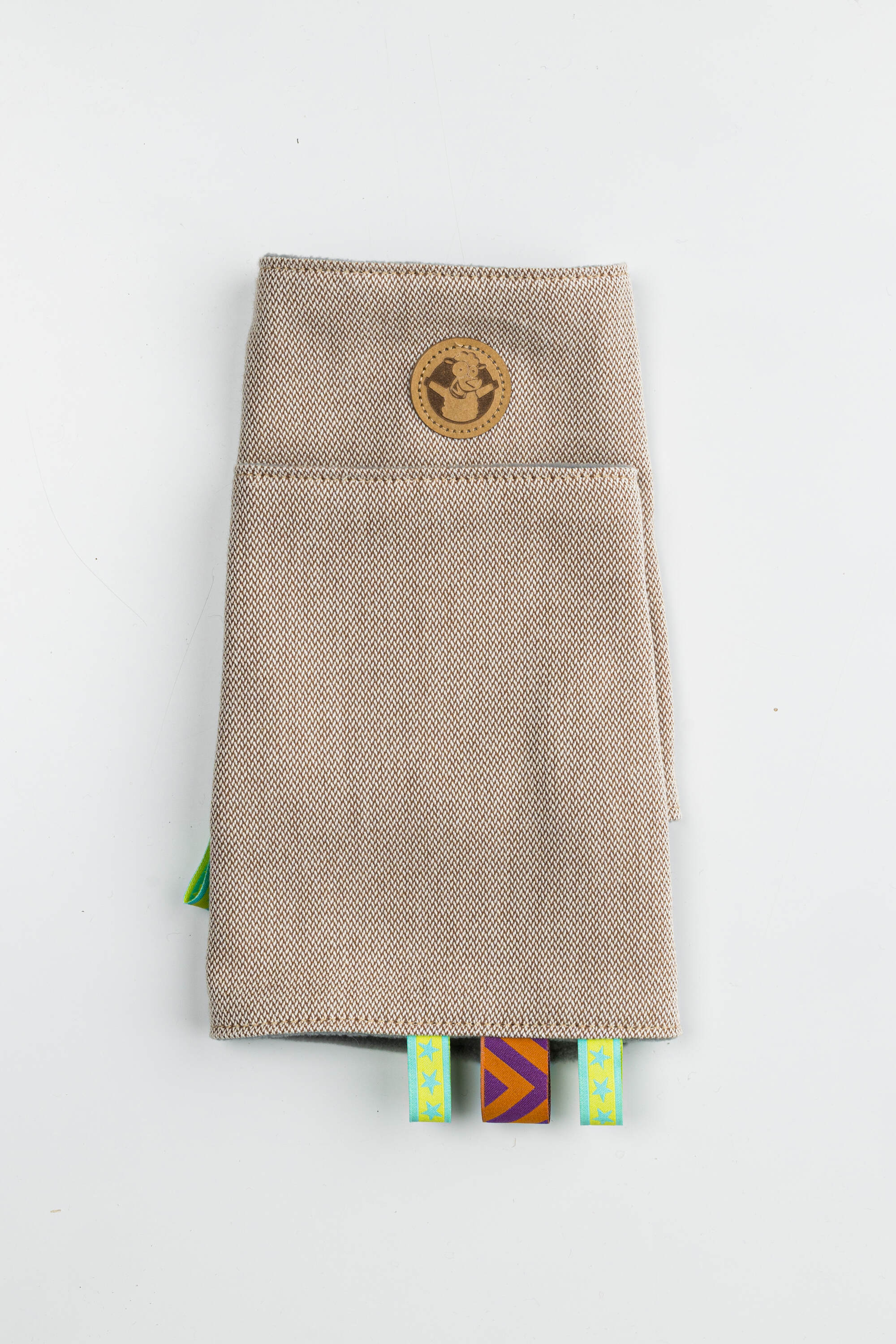 LennyLamb Drool Pads & Reach Straps Set PEANUT BUTTER