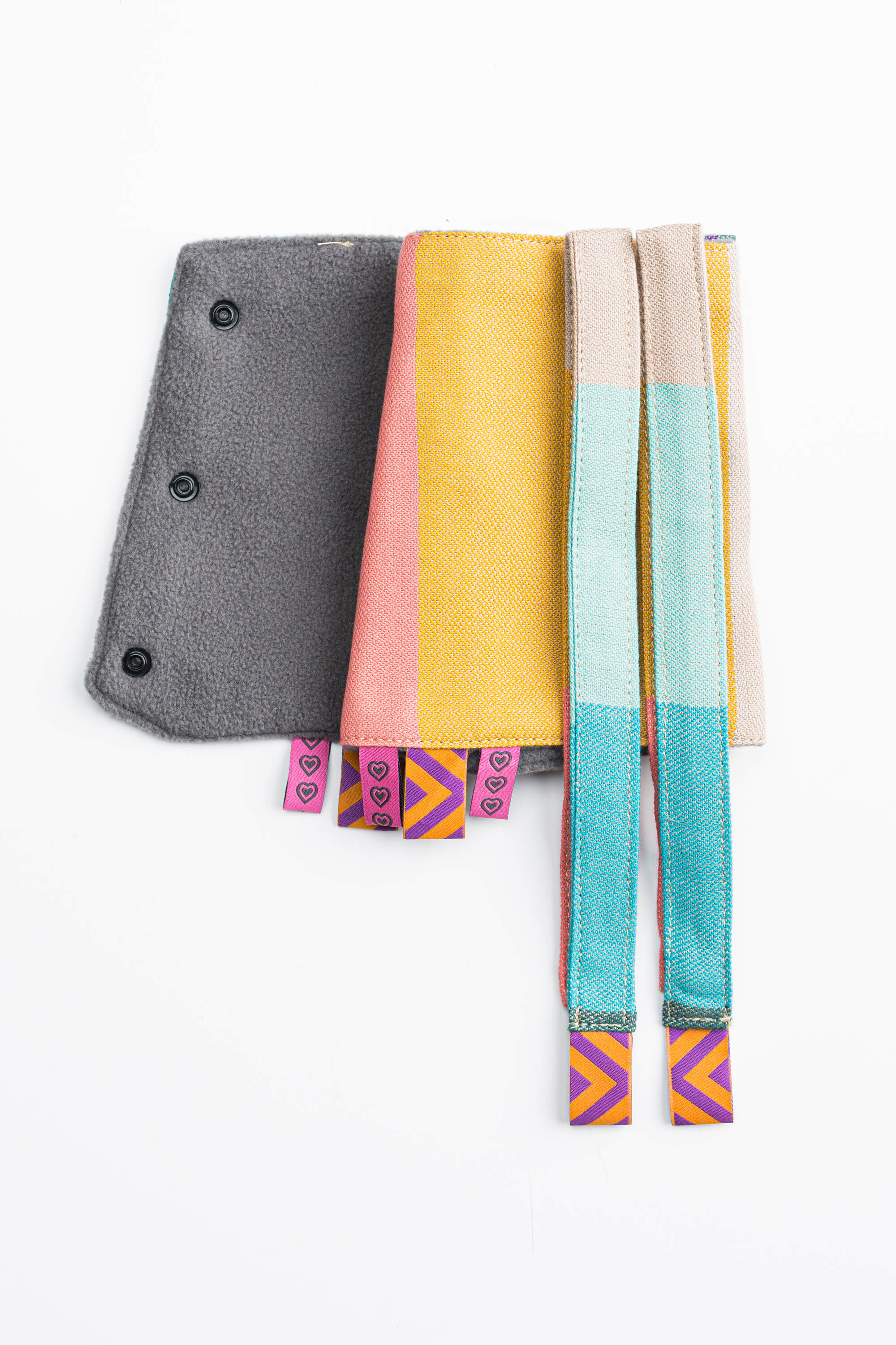 LennyLamb Drool Pads & Reach Straps Set PASTELS