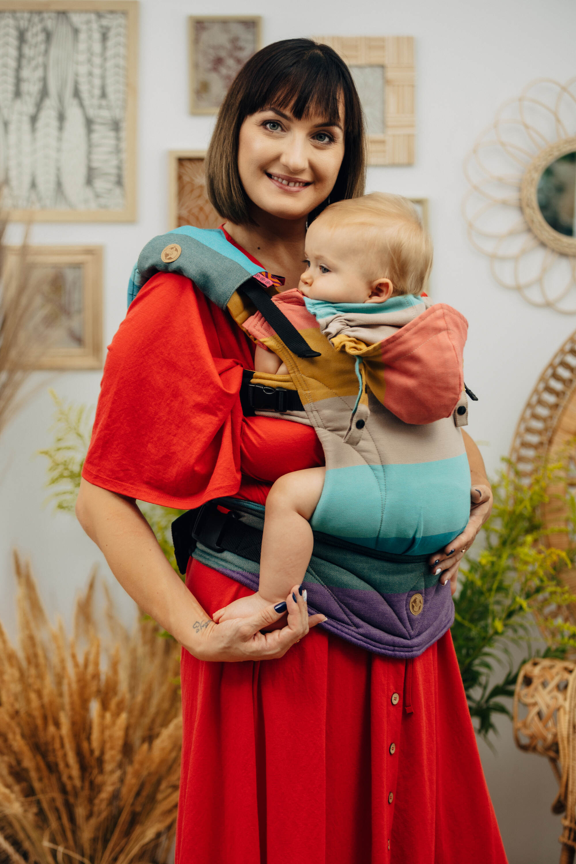 LennyLamb Drool Pads & Reach Straps Set PASTELS