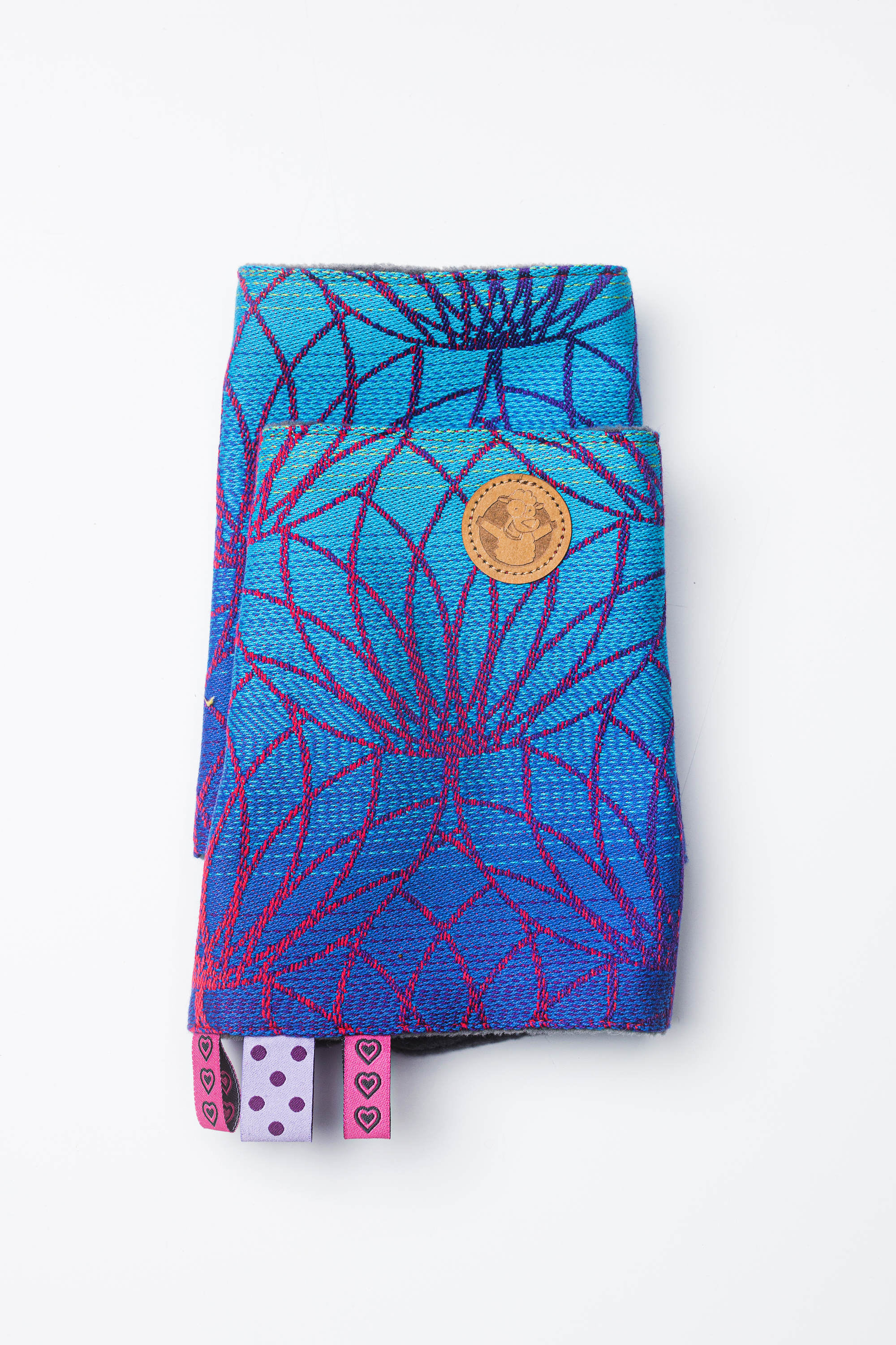 LennyLamb Drool Pads & Reach Straps Set RAINBOW LOTUS