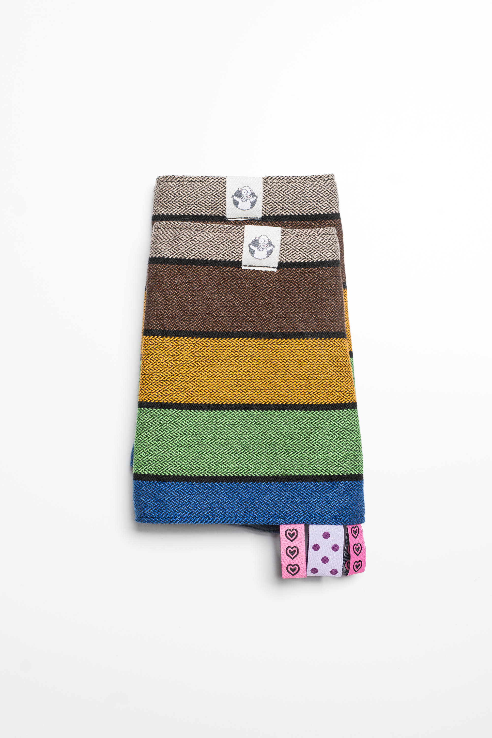 LennyLamb Drool Pads & Reach Straps Set CAROUSEL OF COLORS