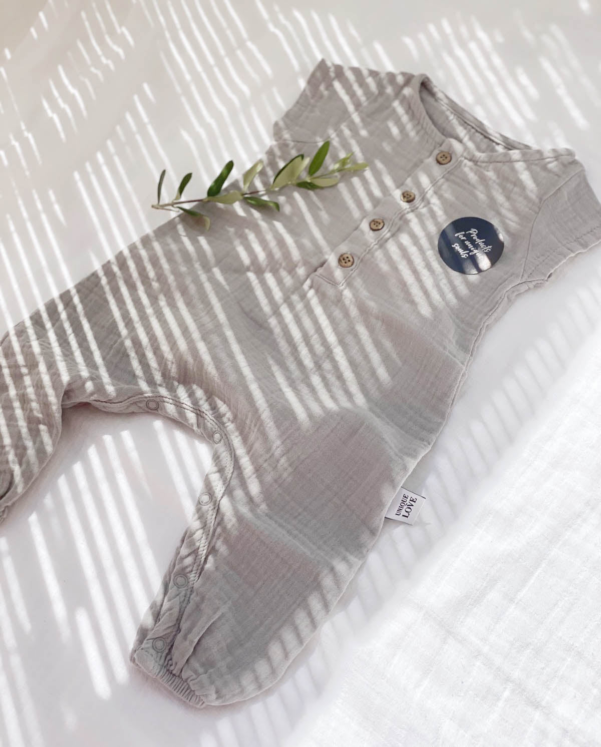 MUSLIN OVERALL - GREY