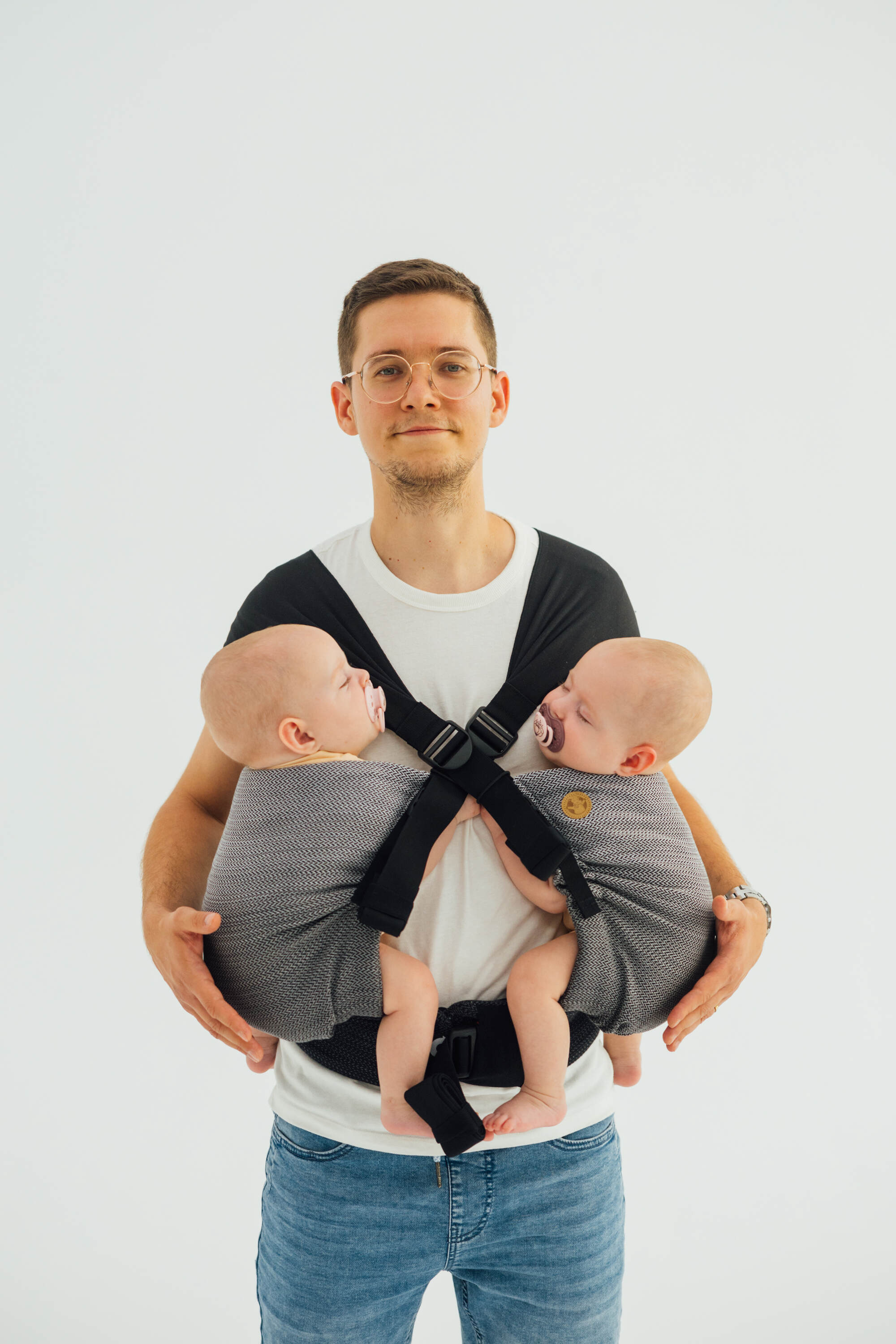 LennyTwin kandekott, LITTLE HERRINGBONE OMBRE GREY