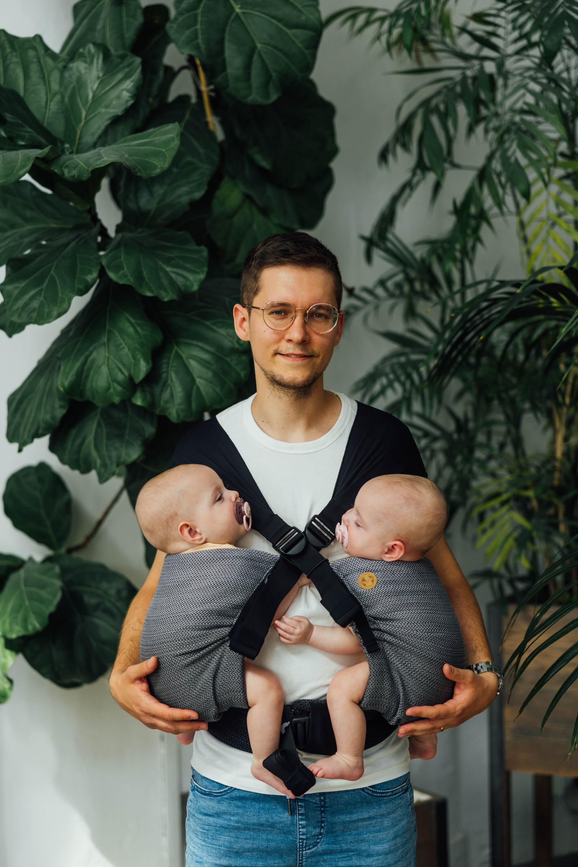 LennyTwin kandekott, LITTLE HERRINGBONE OMBRE GREY