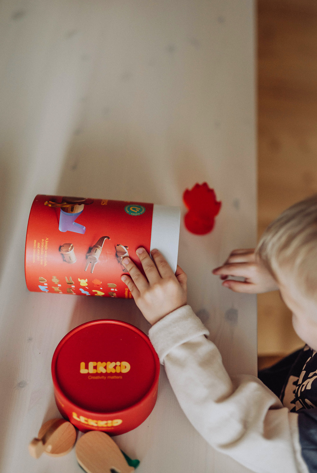 Lekkid Imaginary Fauna Jungle - Wooden and Acrylic Blocks with Magnets