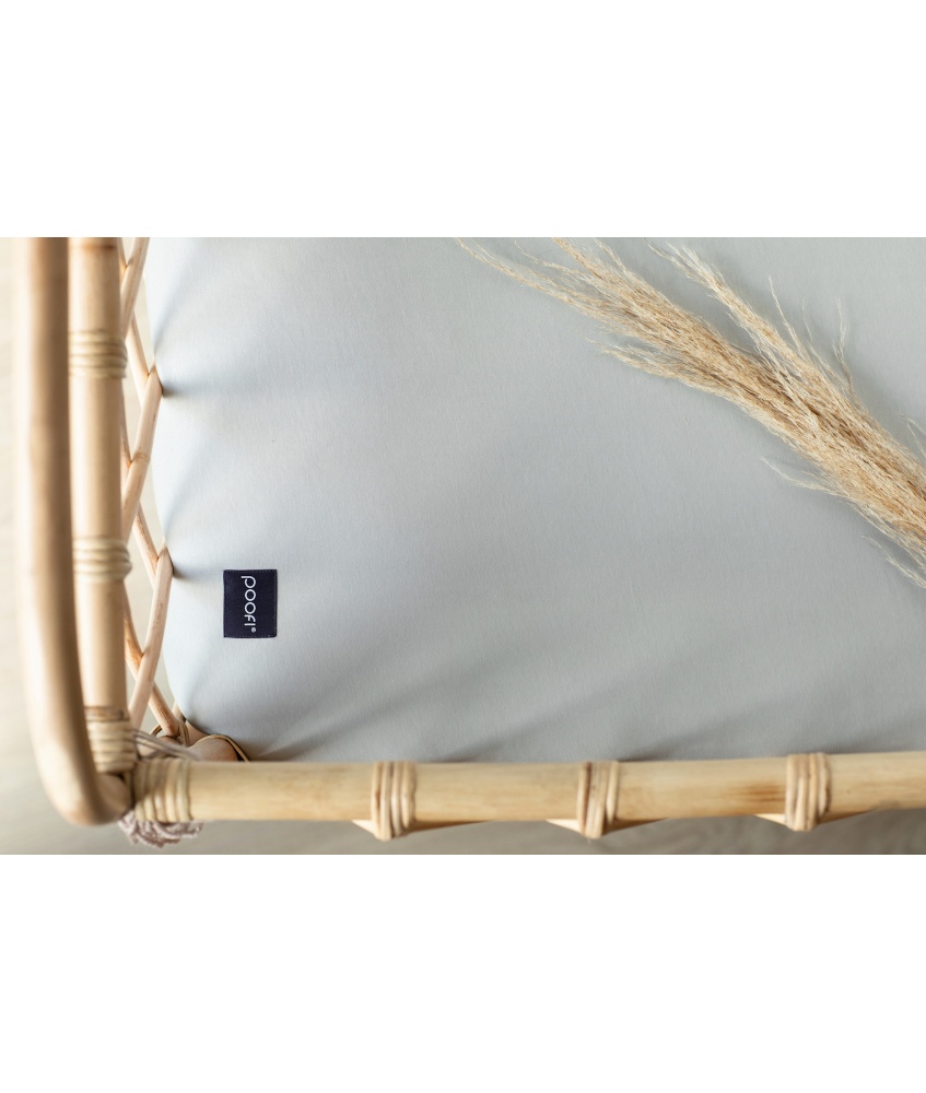 Kummiga voodilina, light grey