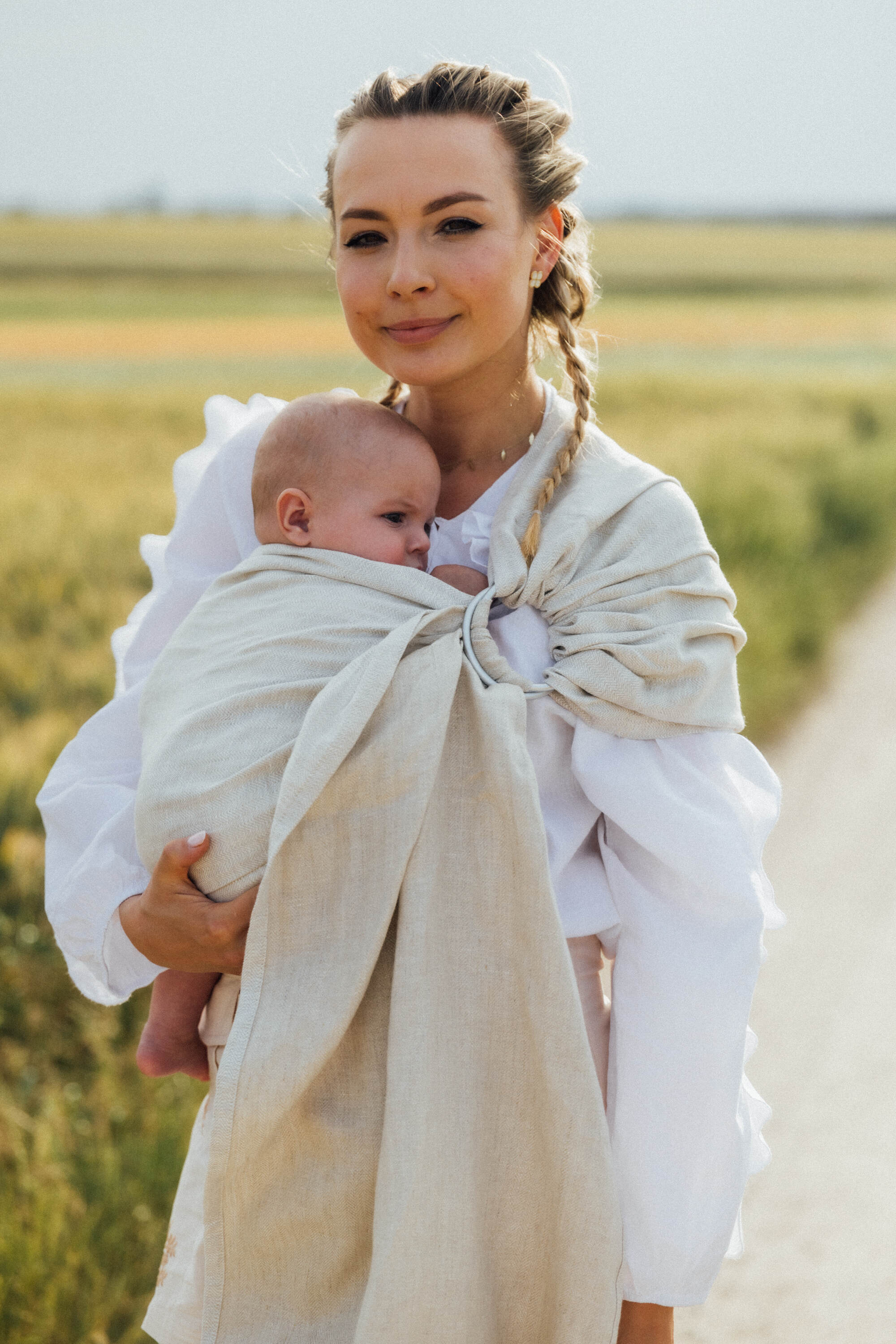 LennyLamb Ring Sling ARROW - WHISPER