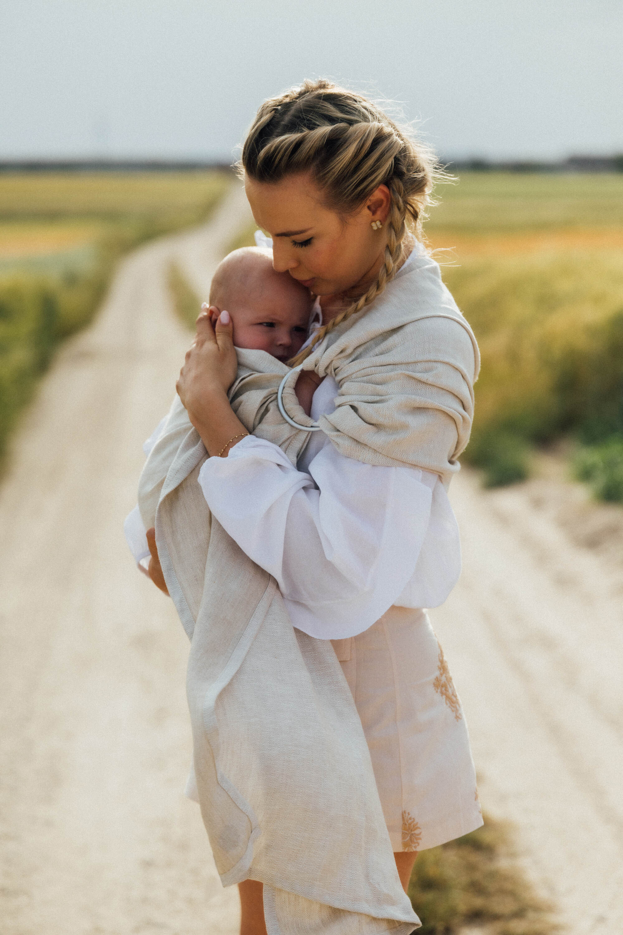 LennyLamb Ring Sling ARROW - WHISPER