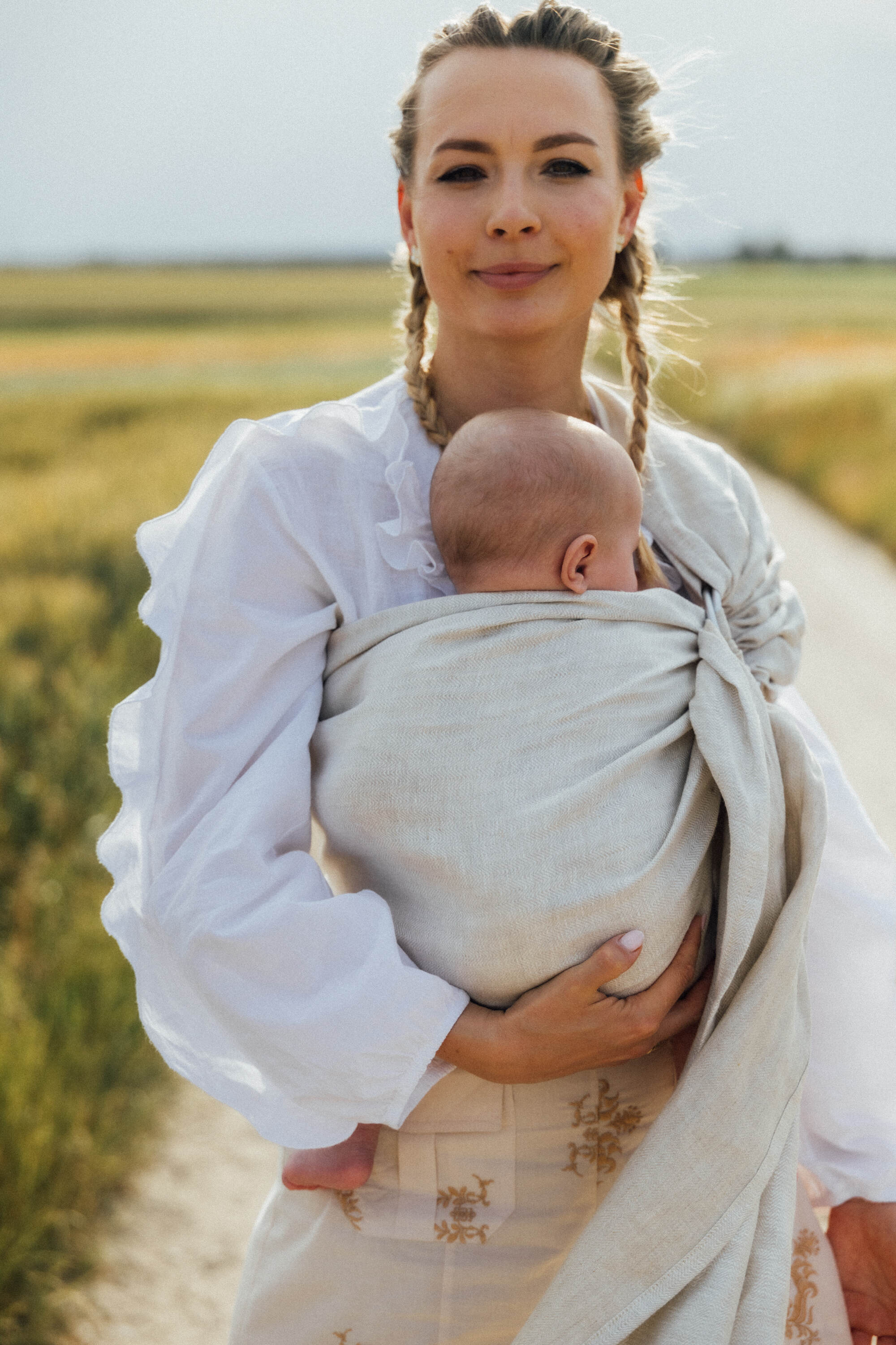 LennyLamb Ring Sling ARROW - WHISPER