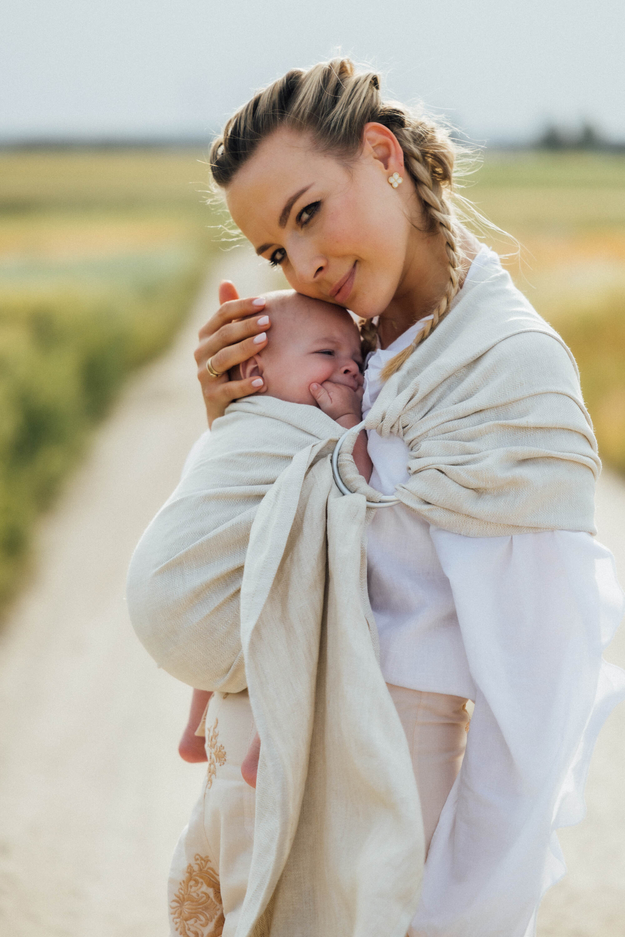 LennyLamb Ring Sling ARROW - WHISPER