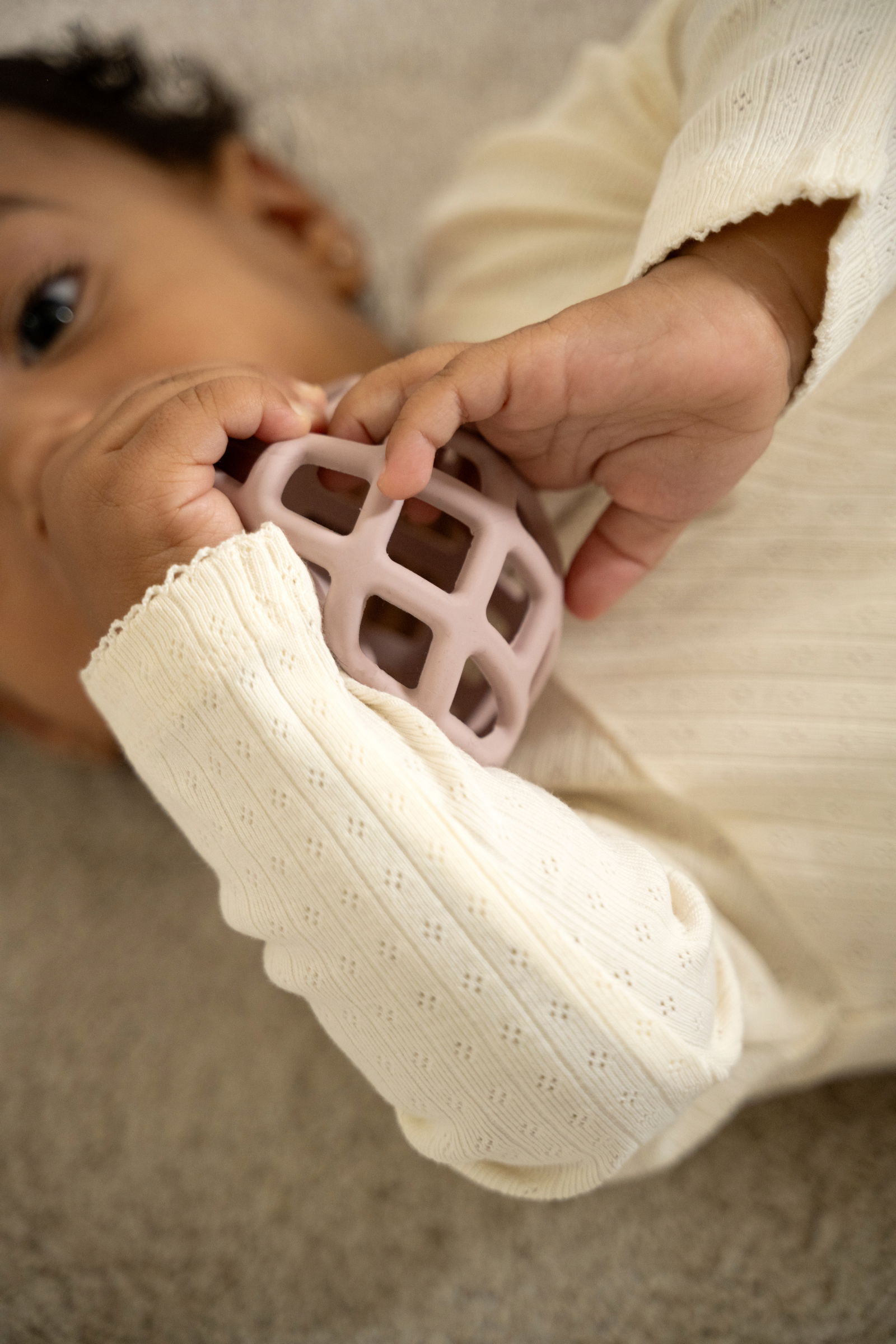 Playsuit with feet Dream Cream