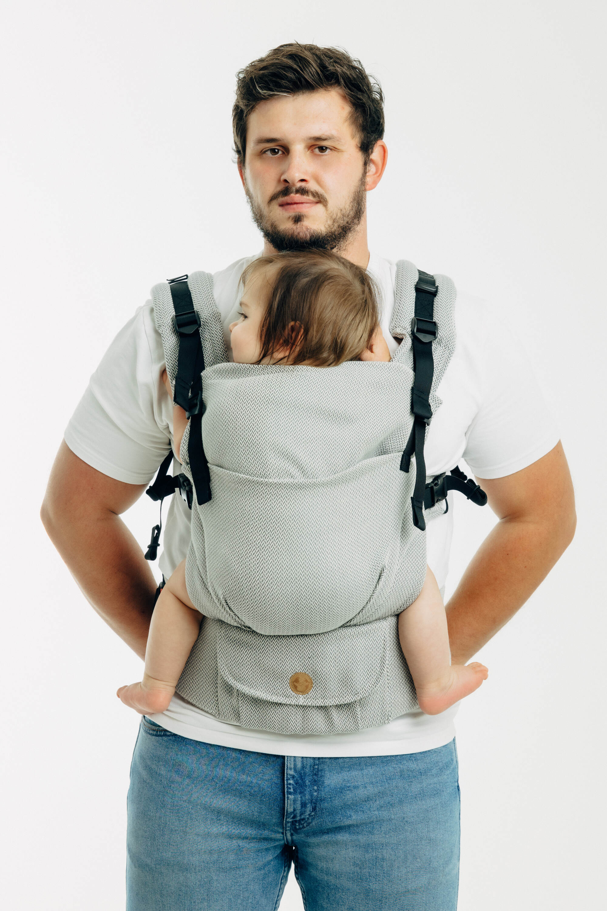 LennyUpGrade Pro kandekott LITTLE HERRINGBONE GREY