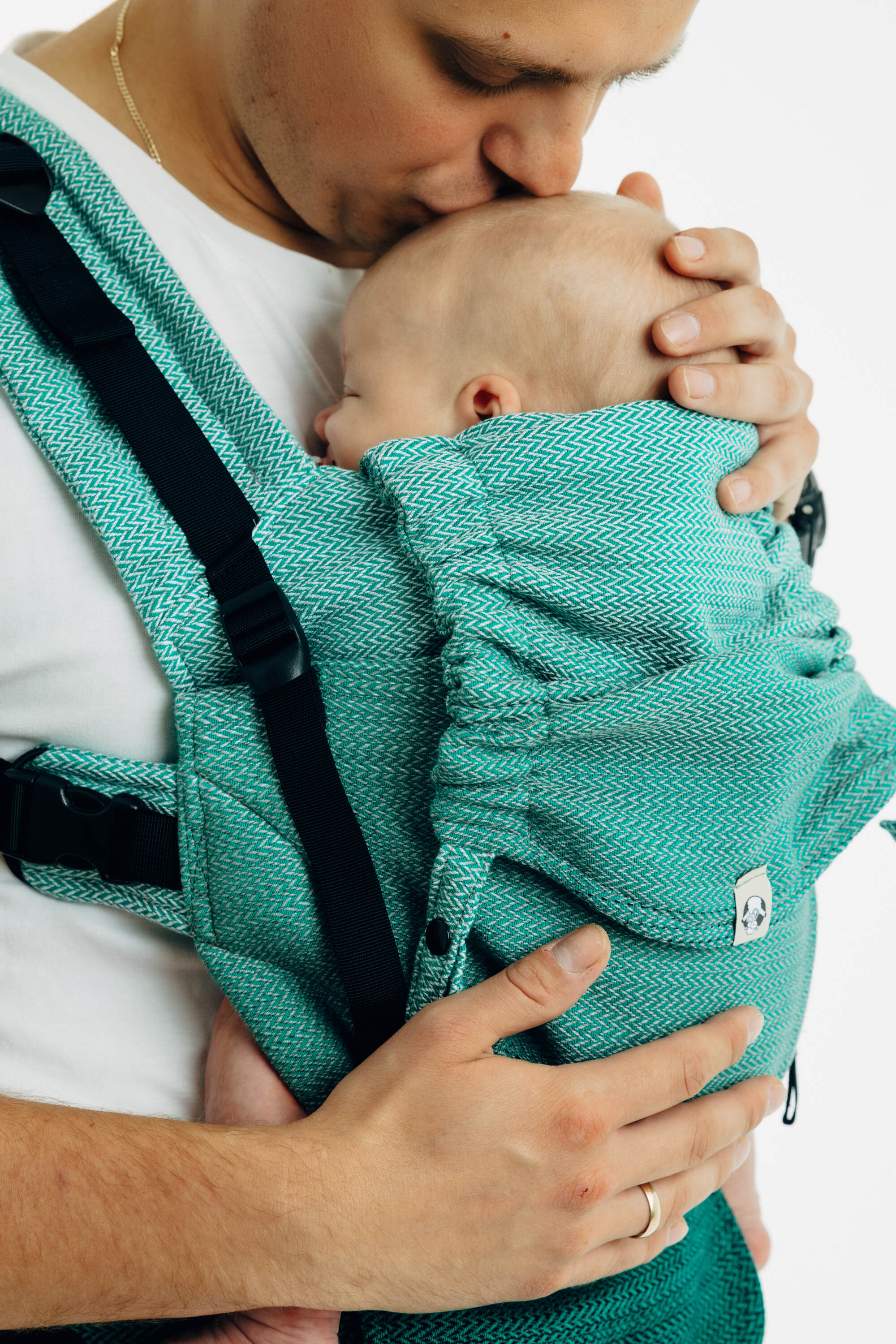 LennyUpGrade Pro kandekott LITTLE HERRINGBONE OMBRE GREEN