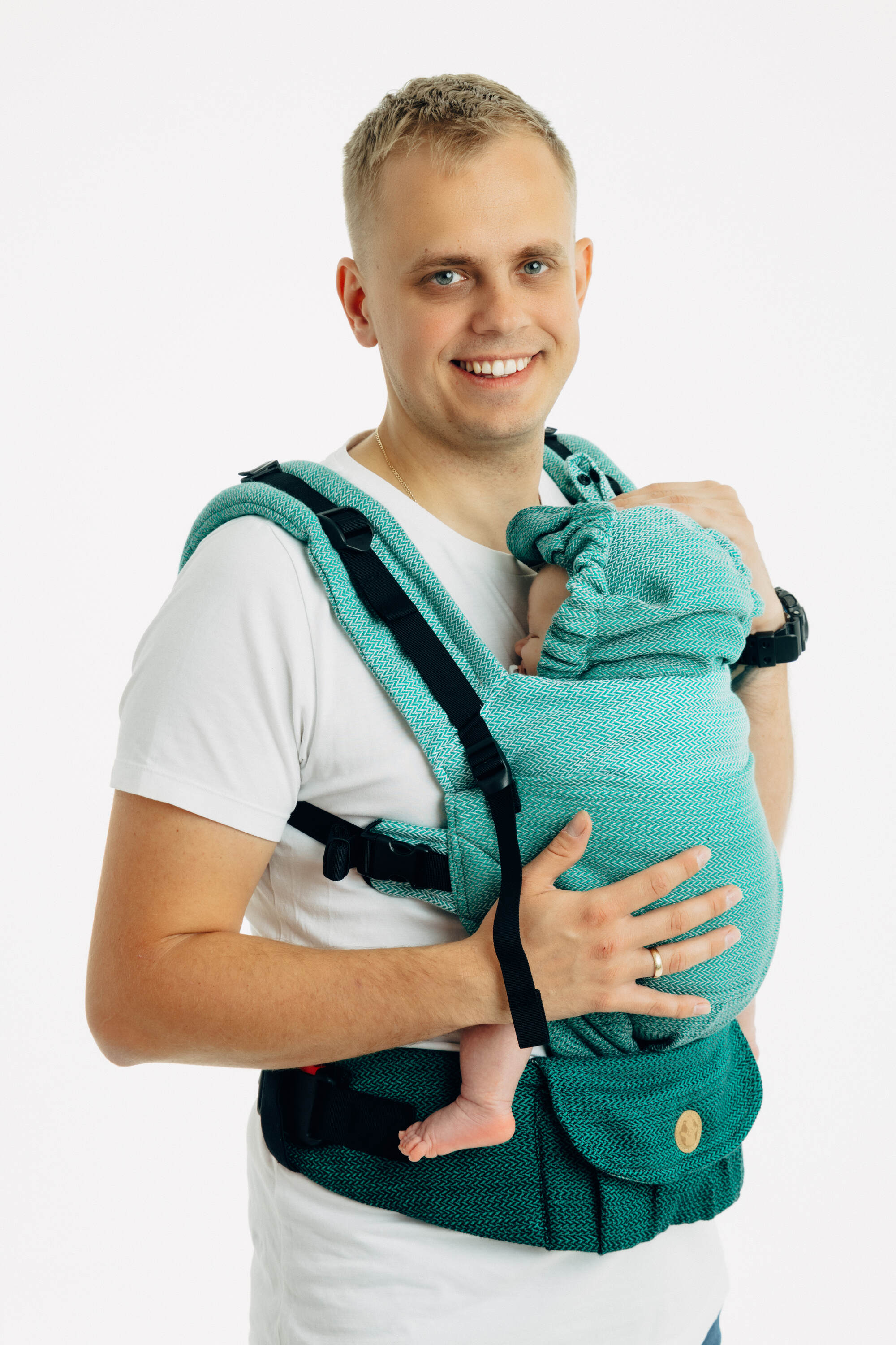 LennyUpGrade Pro kandekott LITTLE HERRINGBONE OMBRE GREEN