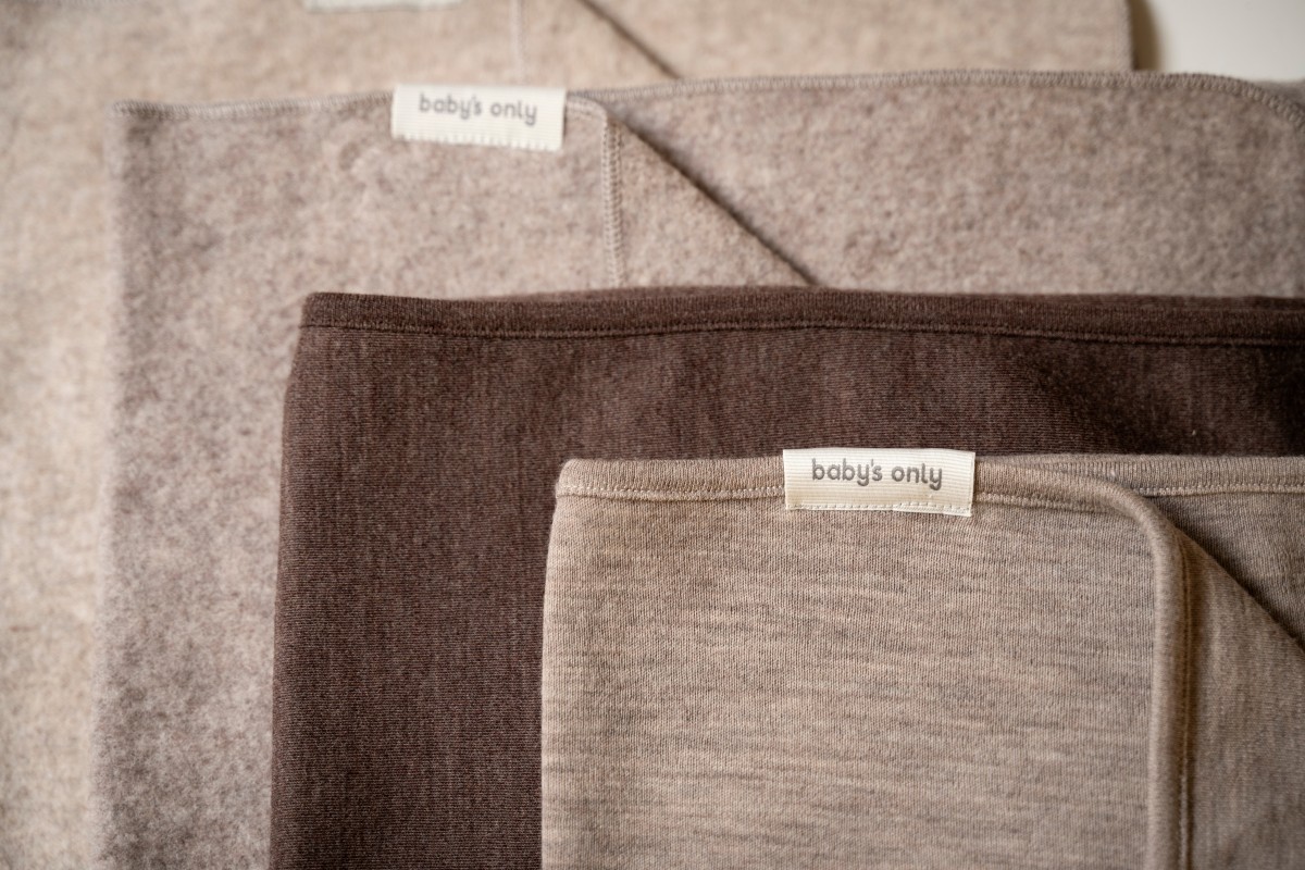 Cot blanket Merino Fine Meadow sand