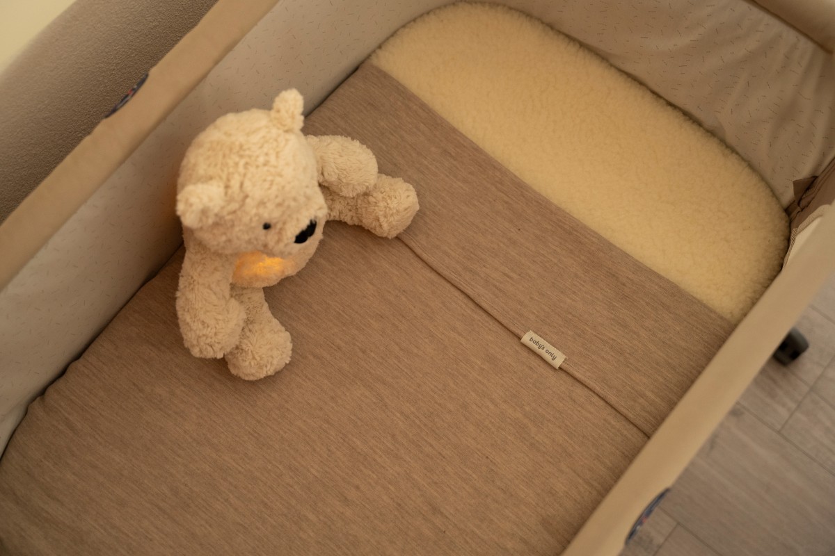 Cot blanket Merino Fine Meadow sand