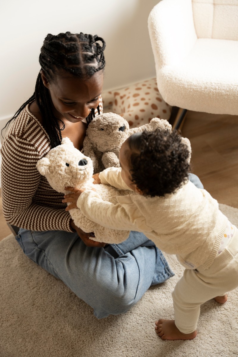 Bo the Teddy Bear with sleep trainer